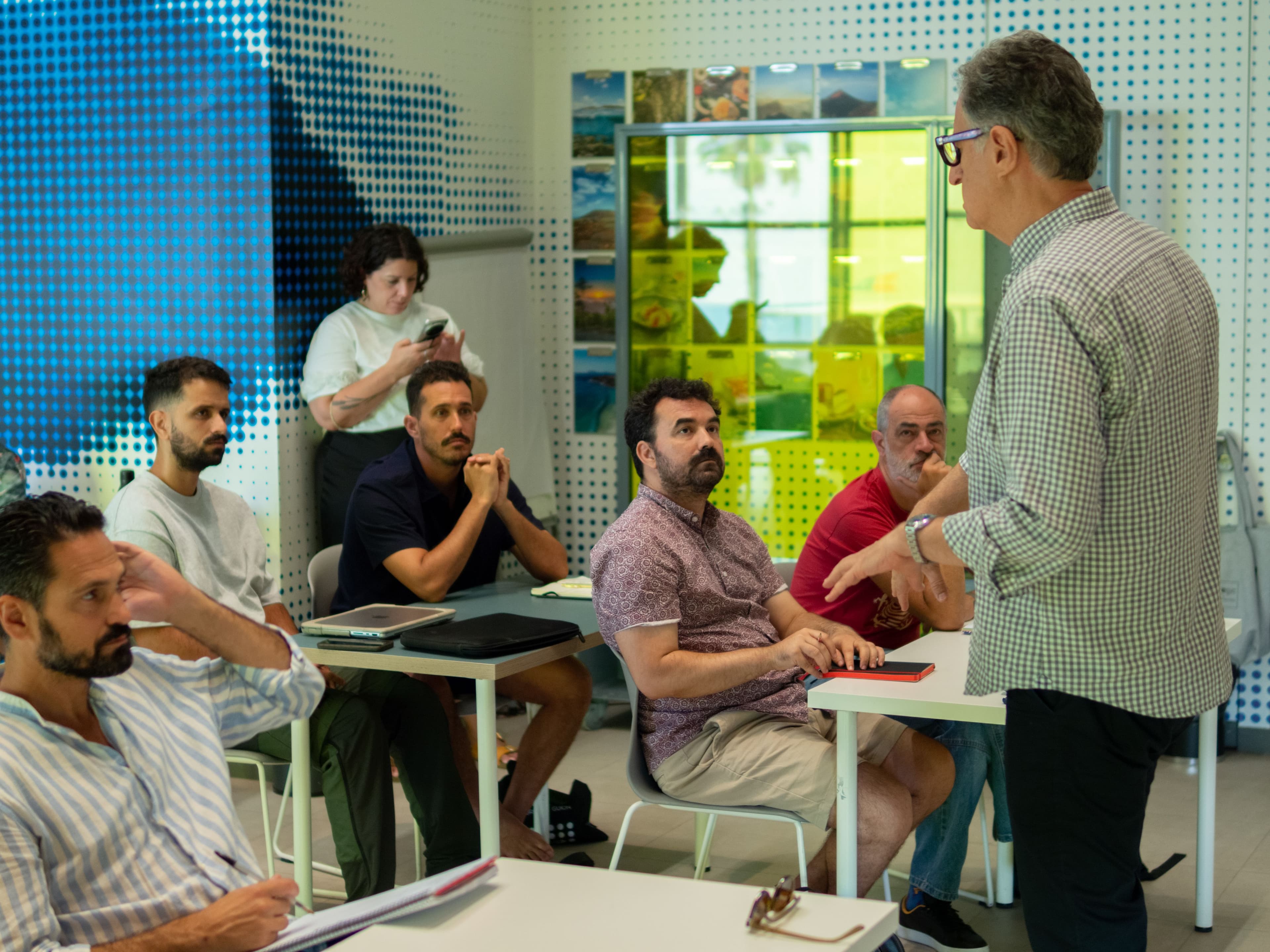 Una sesión de la cuarta edición del laboratorio de guion IsLABentura Canarias