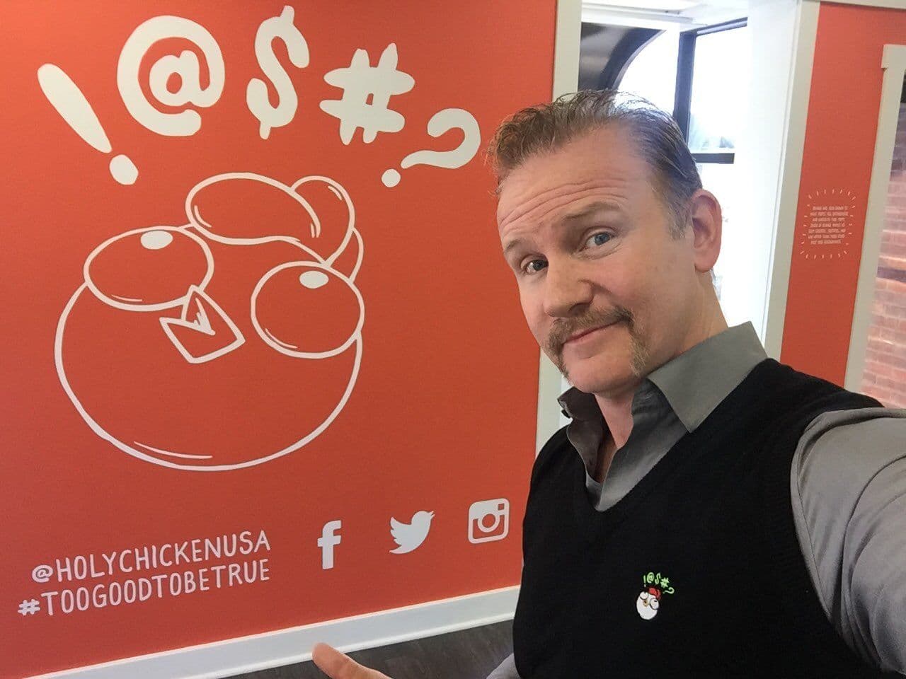 Morgan Spurlock, director de 'Super Size Me', durante la promoción de la segunda parte de su documental