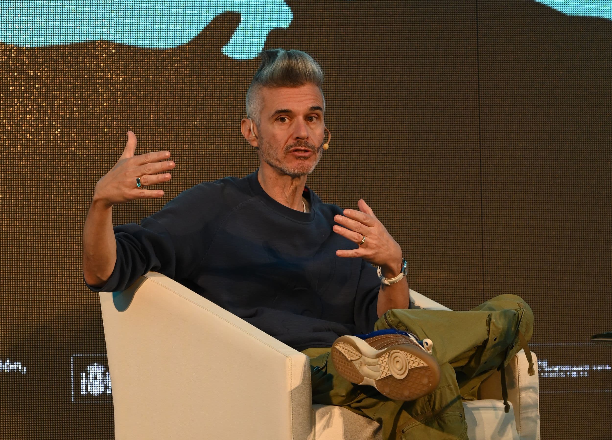 El analista estadounidense Evan Shapiro durante su keynote en la cuarta edición de Iberseries & Platino Industria
