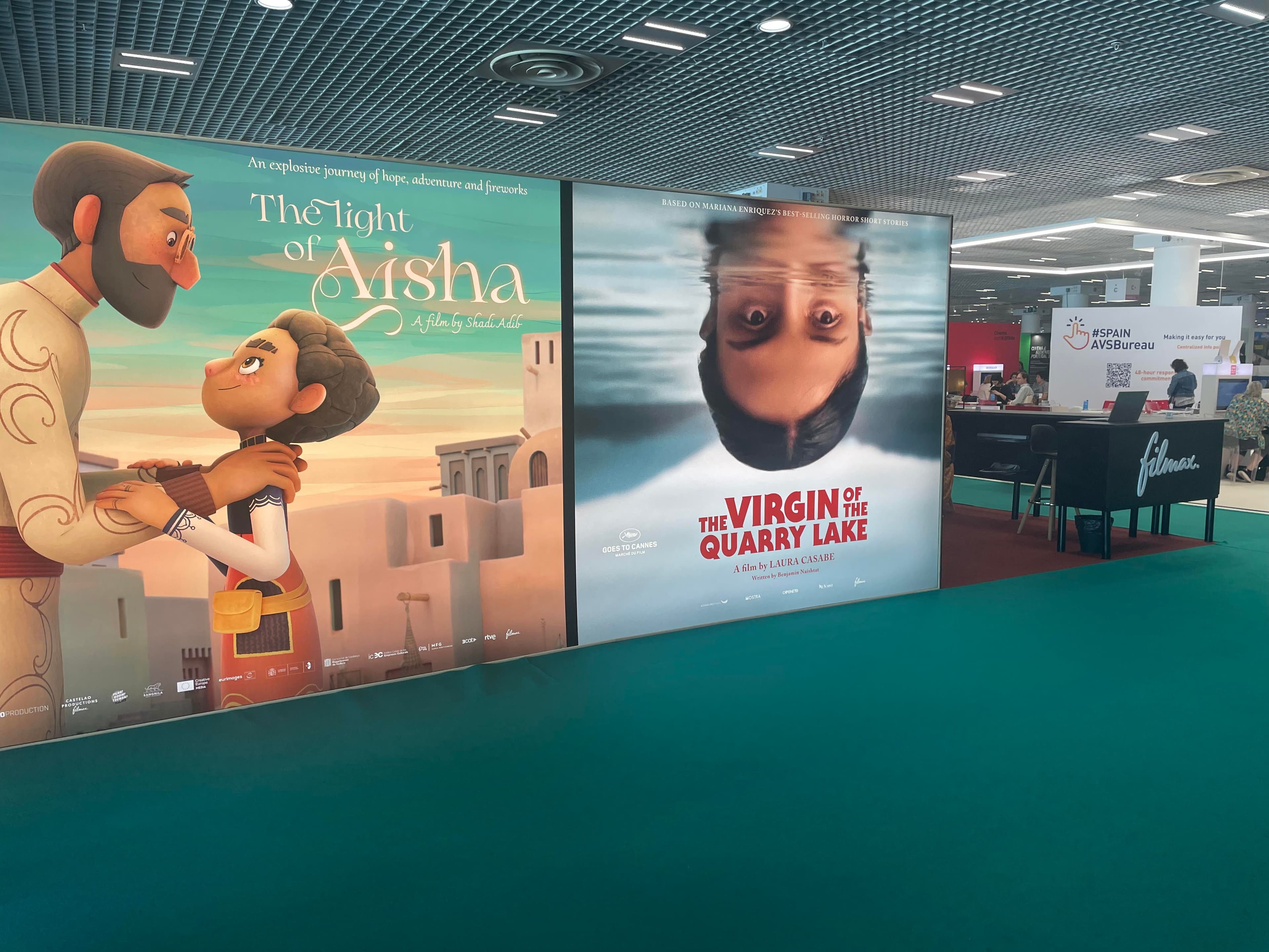 Imagen del stand de Filmax en el Marché du Film