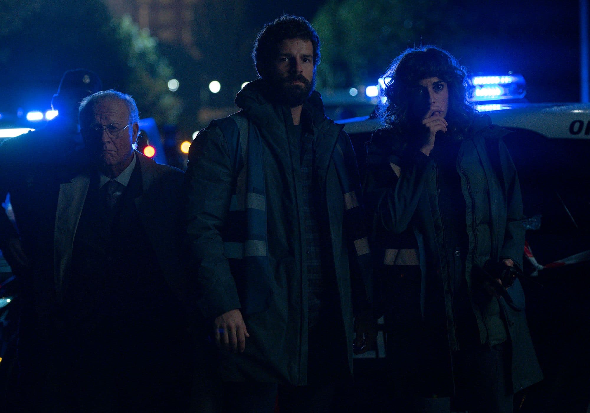 Juan Echanove, Francisco Ortiz y Carlota Baró en la serie 'Memento Mori'