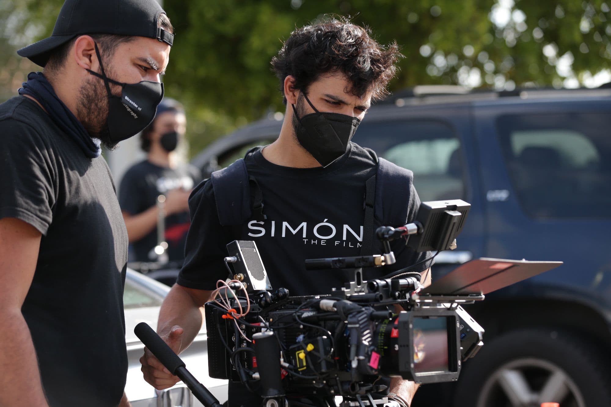 Diego Vicentini en el rodaje de 'Simón', nominada a Mejor película iberoamericana en los Goya