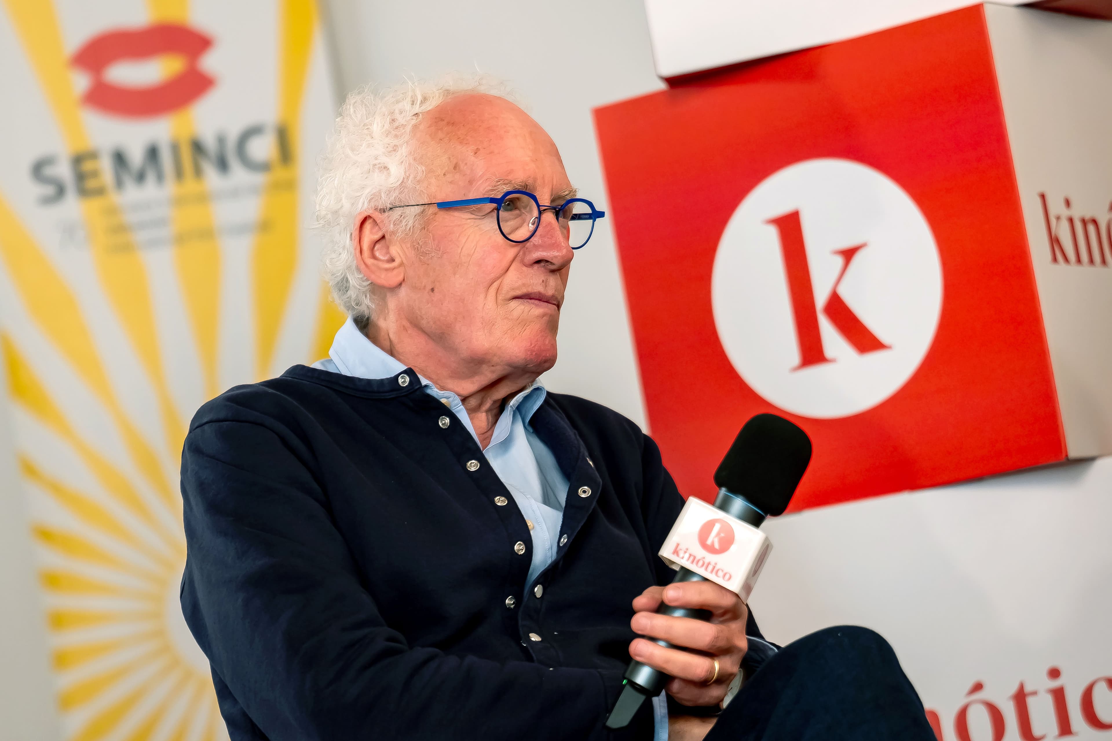 Jean-Pierre Dardenne a su paso por el set de Kinótico en la Seminci de Valladolid 2025