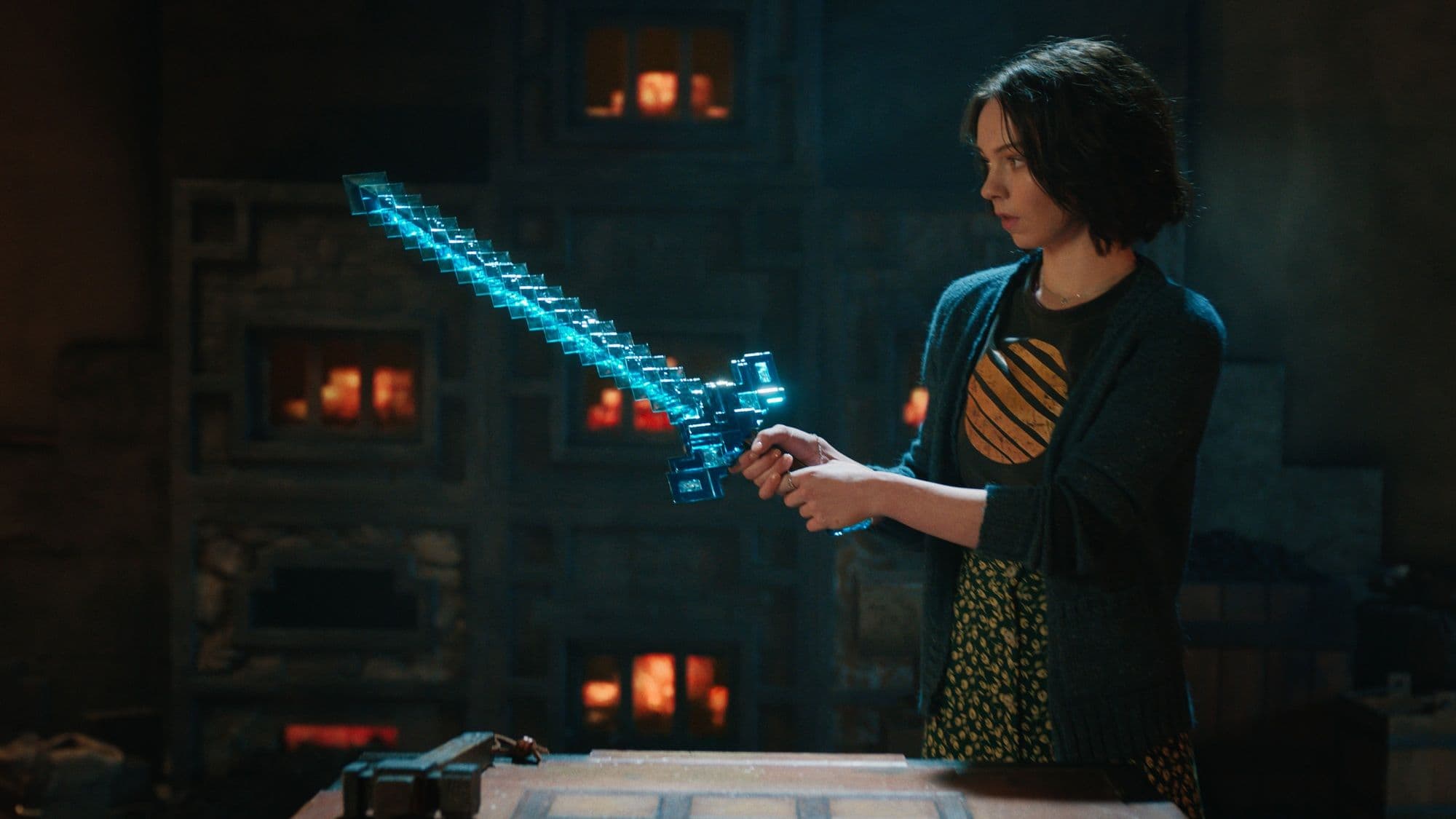 Emma Myers en un fotograma promocional de 'Una película de Minecraft', de Jared Hess