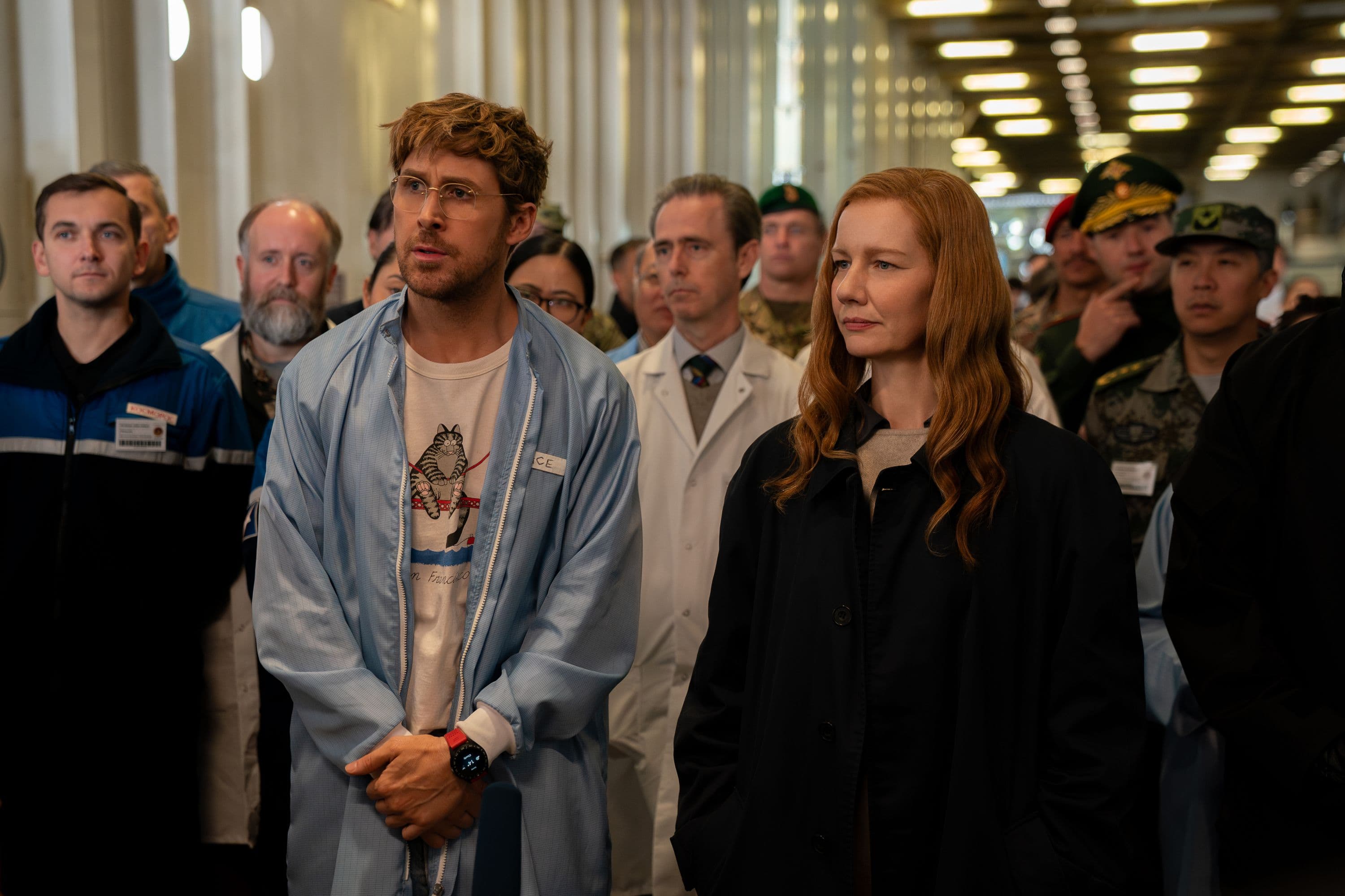 Los actores Sandra Hüller y Ryan Gosling en un fotograma de la película 'Proyecto Salvación'