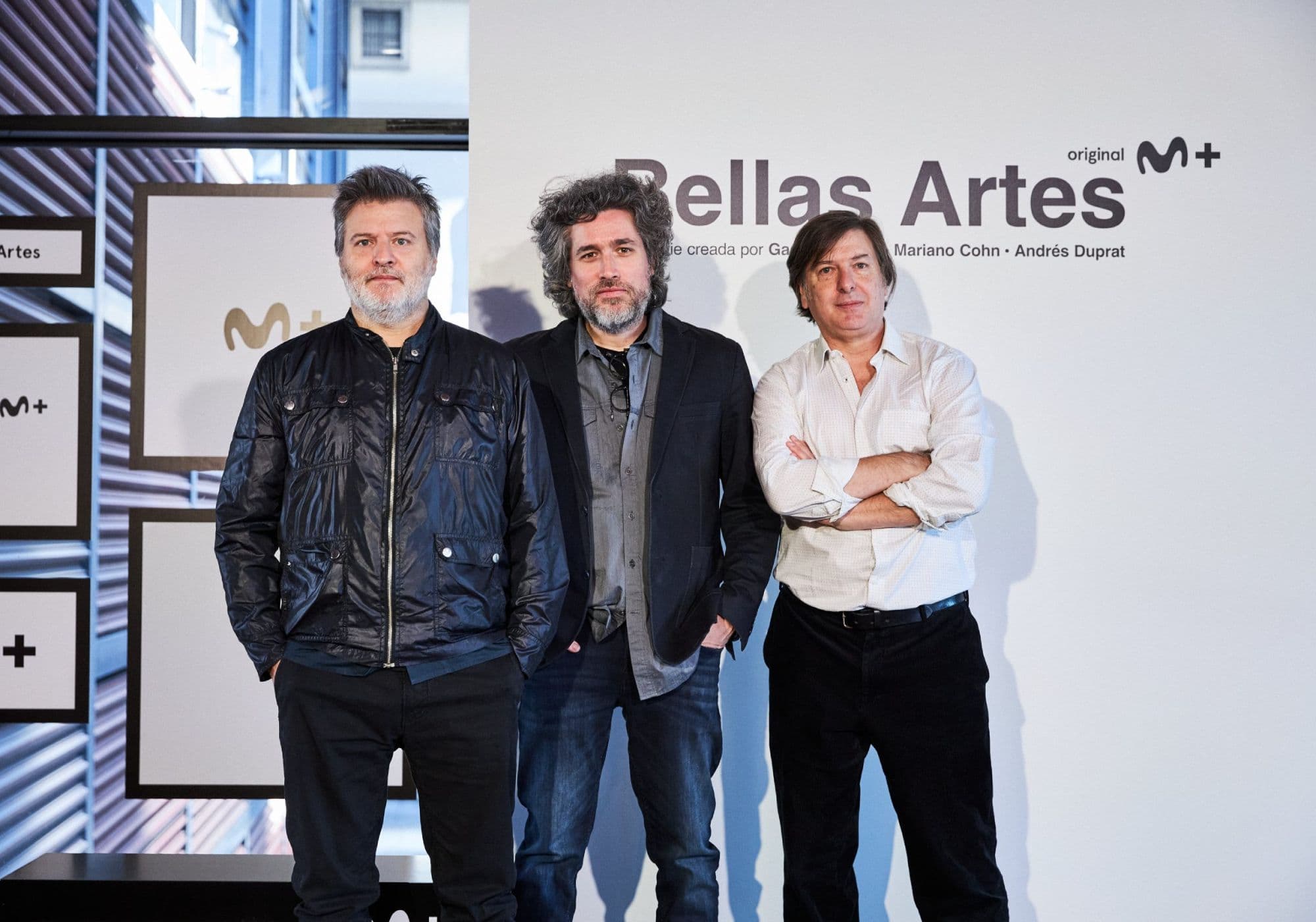 Los creadores de la serie 'Bellas artes', Gastón Duprat y Mariano Cohn, y el guionista Andrés Duprat