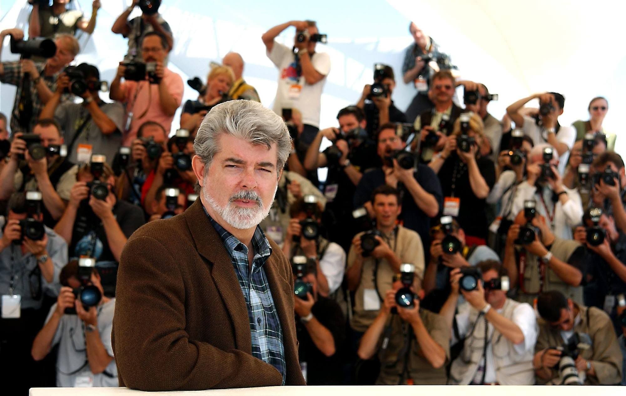 George Lucas, durante una visita al Festival de Cannes en 2002 para presentar 'Star Wars, Episodio II - El ataque de los clones'