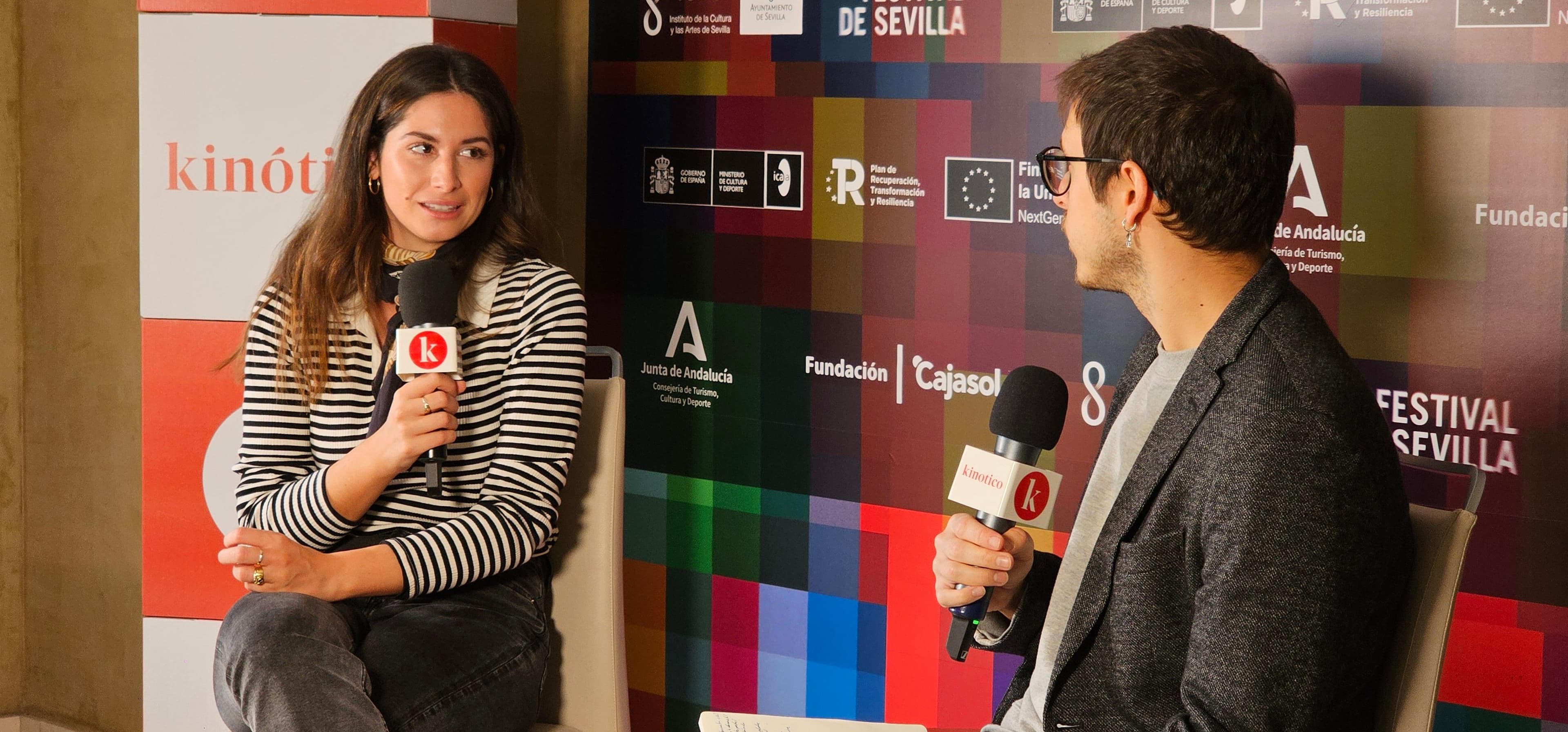 Helena Kaittani visita el set de Kinótico para hablar de 'La Singla', documental dirigido por Paloma Zapata presentado en el Festival de Sevilla