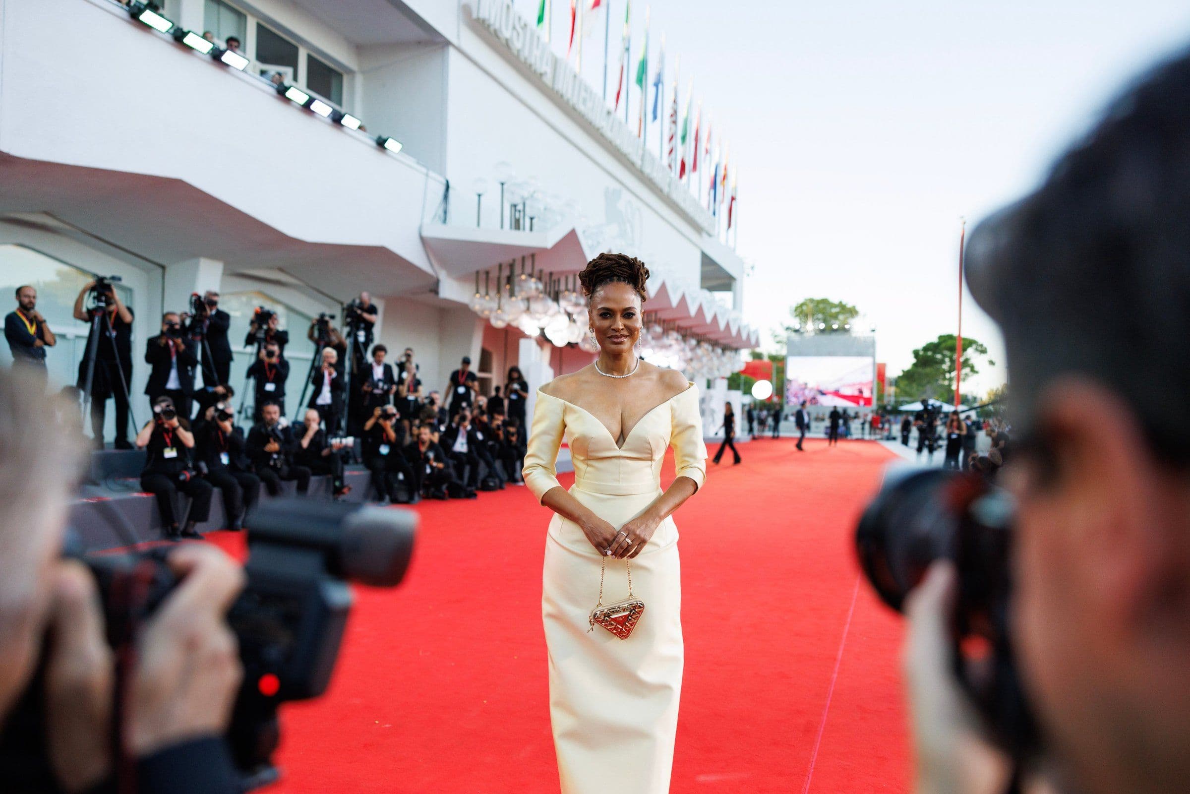 La directora Ava DuVernay, en la alfombra roja de la Mostra de Venecia 2023 para presentar 'Origin'