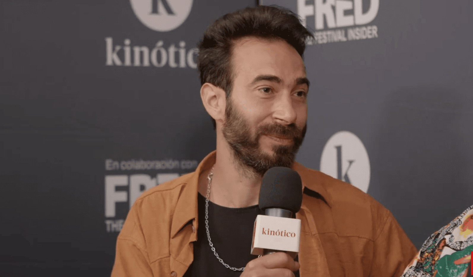 Martín Benchimol durante la entrevista en el set de Kinótico en San Sebastián