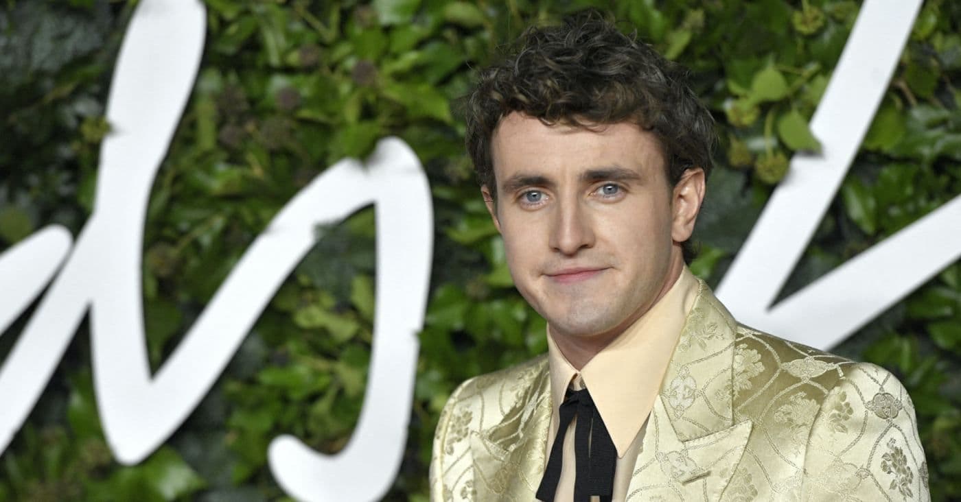Paul Mescal, durante los Fashion Awards de 2021 en Londres.