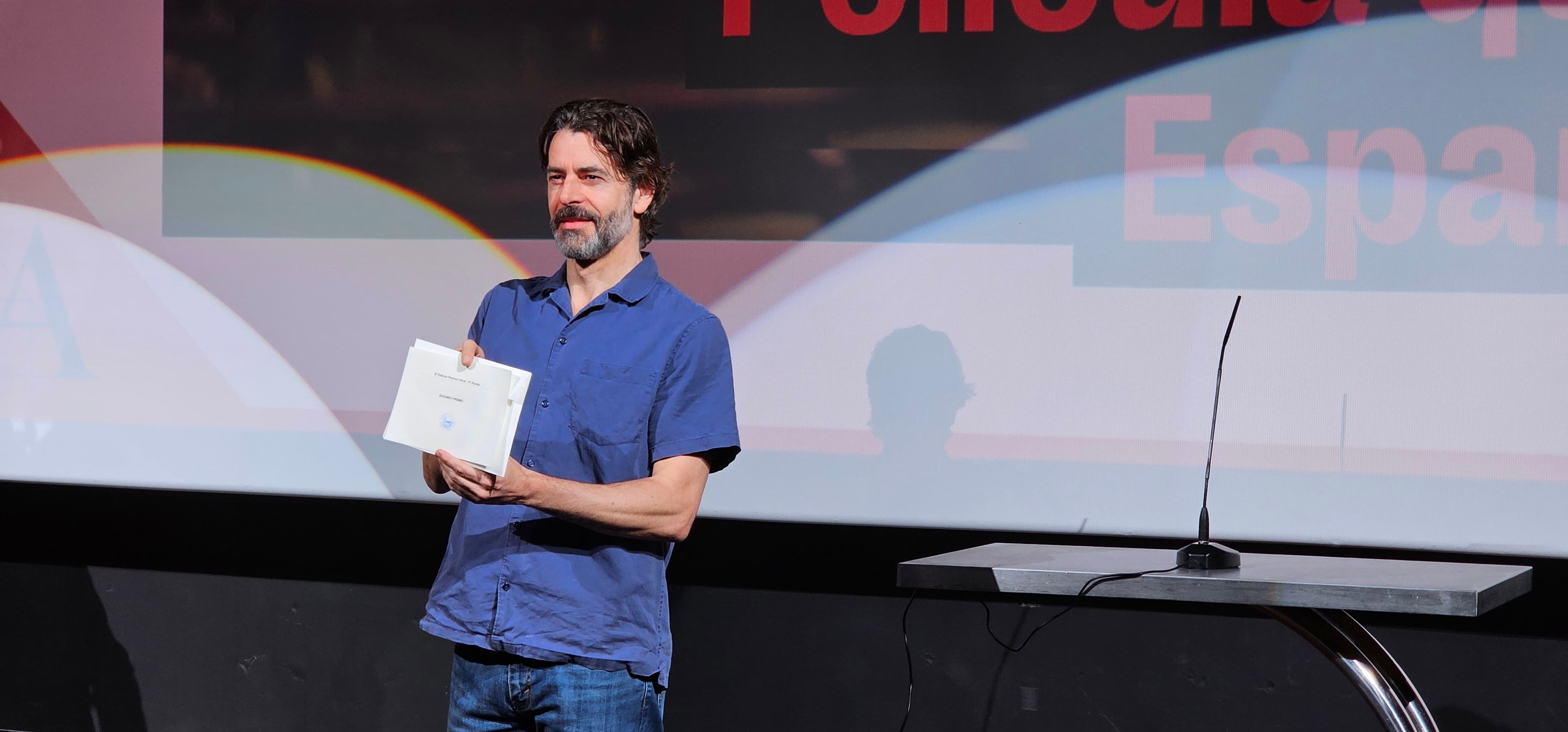 Eduardo Noriega, en la Academia de Cine, durante la lectura de la película elegida por España para los Premios Oscar