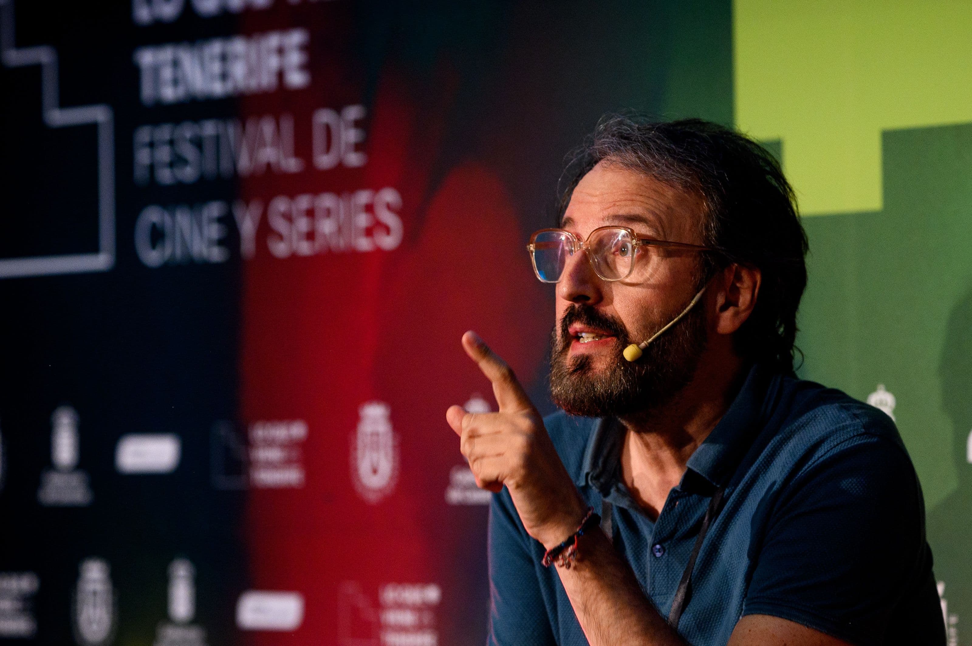 El productor Adán Aliaga, de Jaibo Films, durante la edición 2025 del festival Lo que viene en Tenerife