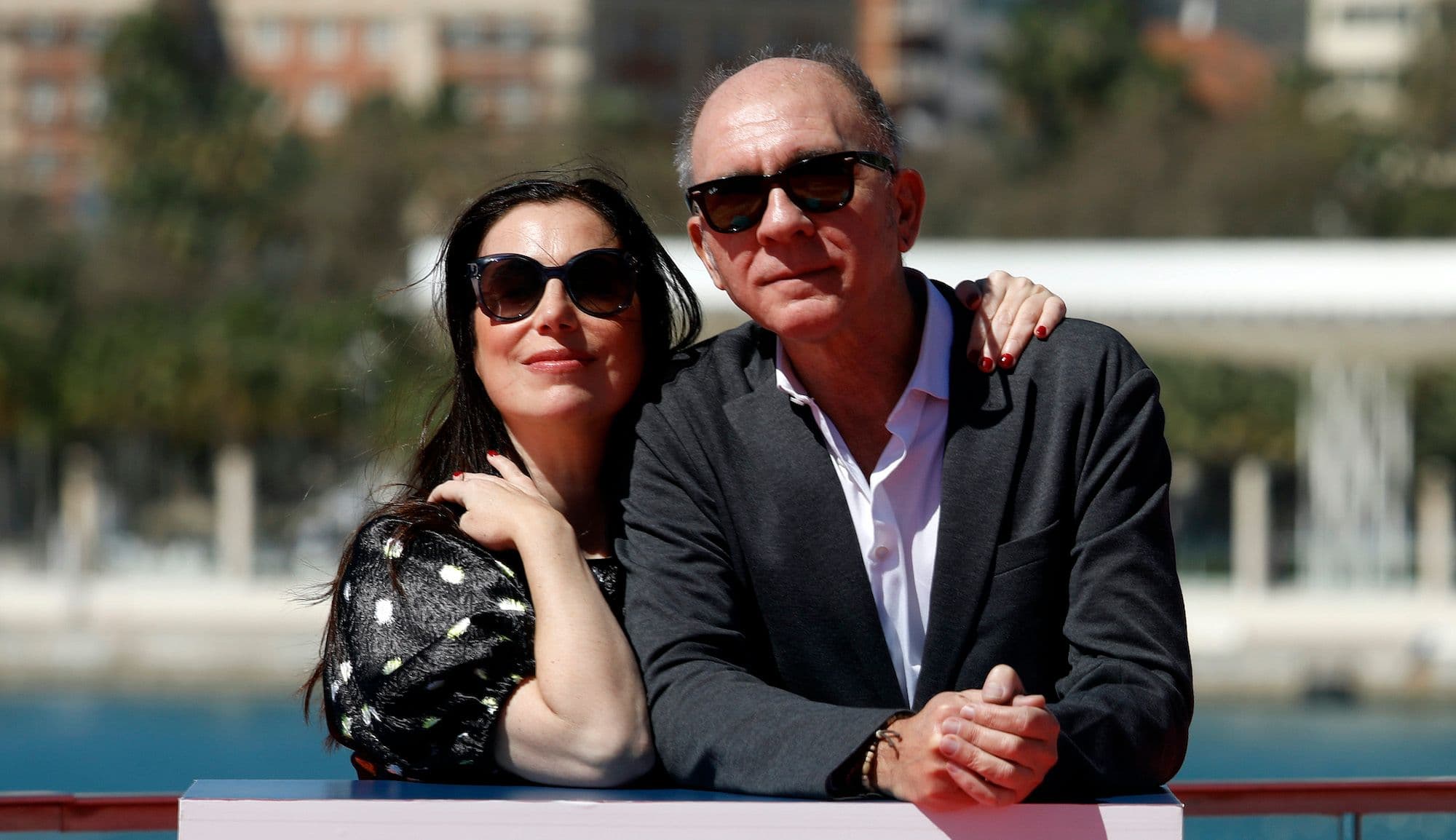 La directora Marina Seresesky y el actor Darío Grandinetti, en el photocall del 'Festival de Málaga'