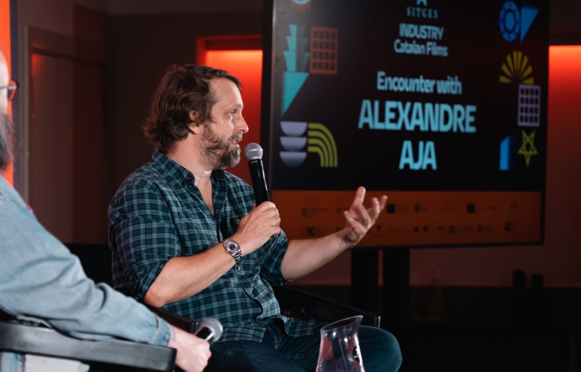 El director francés Alexandre Aja durante una conferencia en el Festival de Sitges