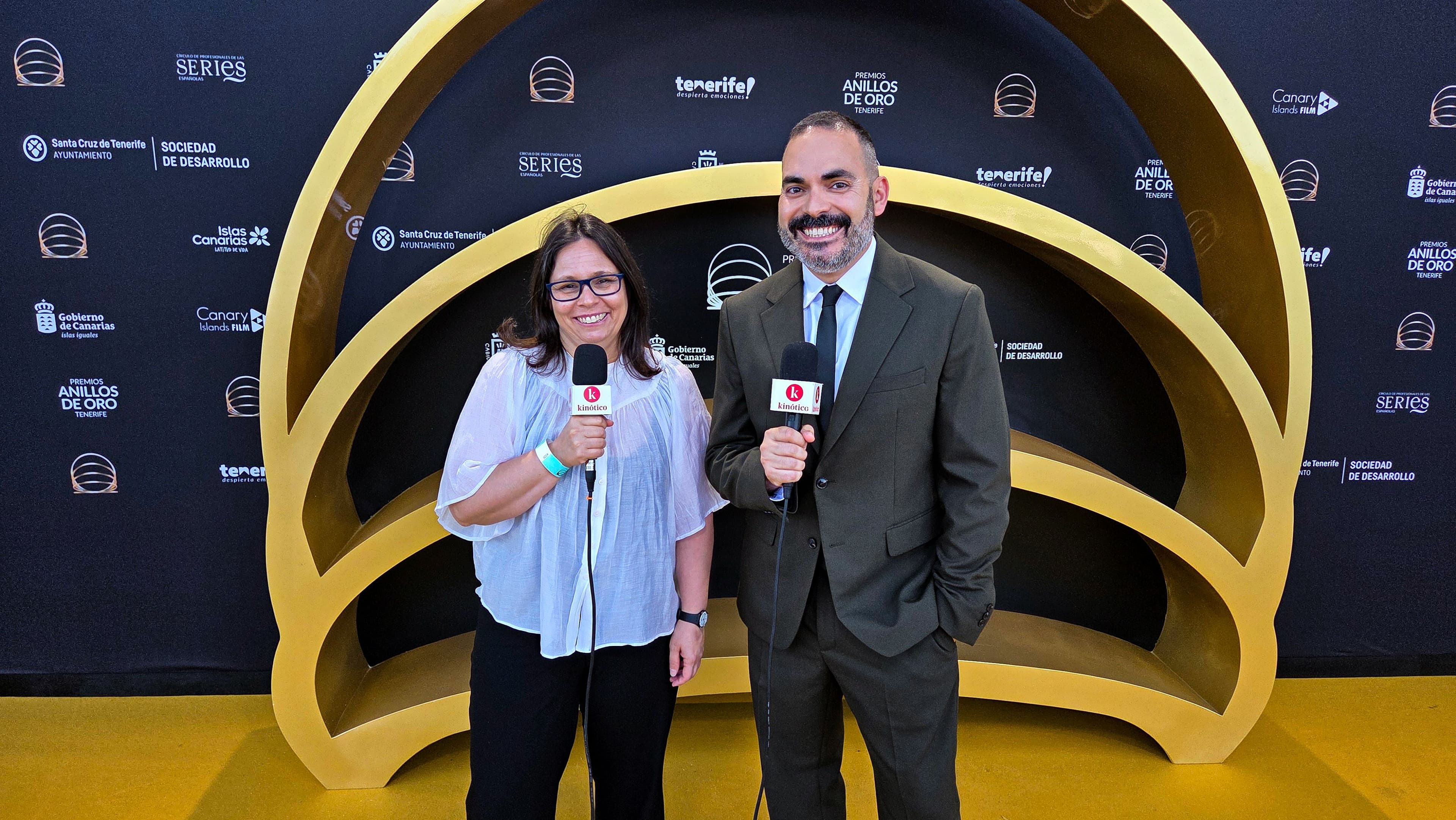 David Martos y Mariajo Arias en los Premios Anillos de Oro 2026 en Tenerife