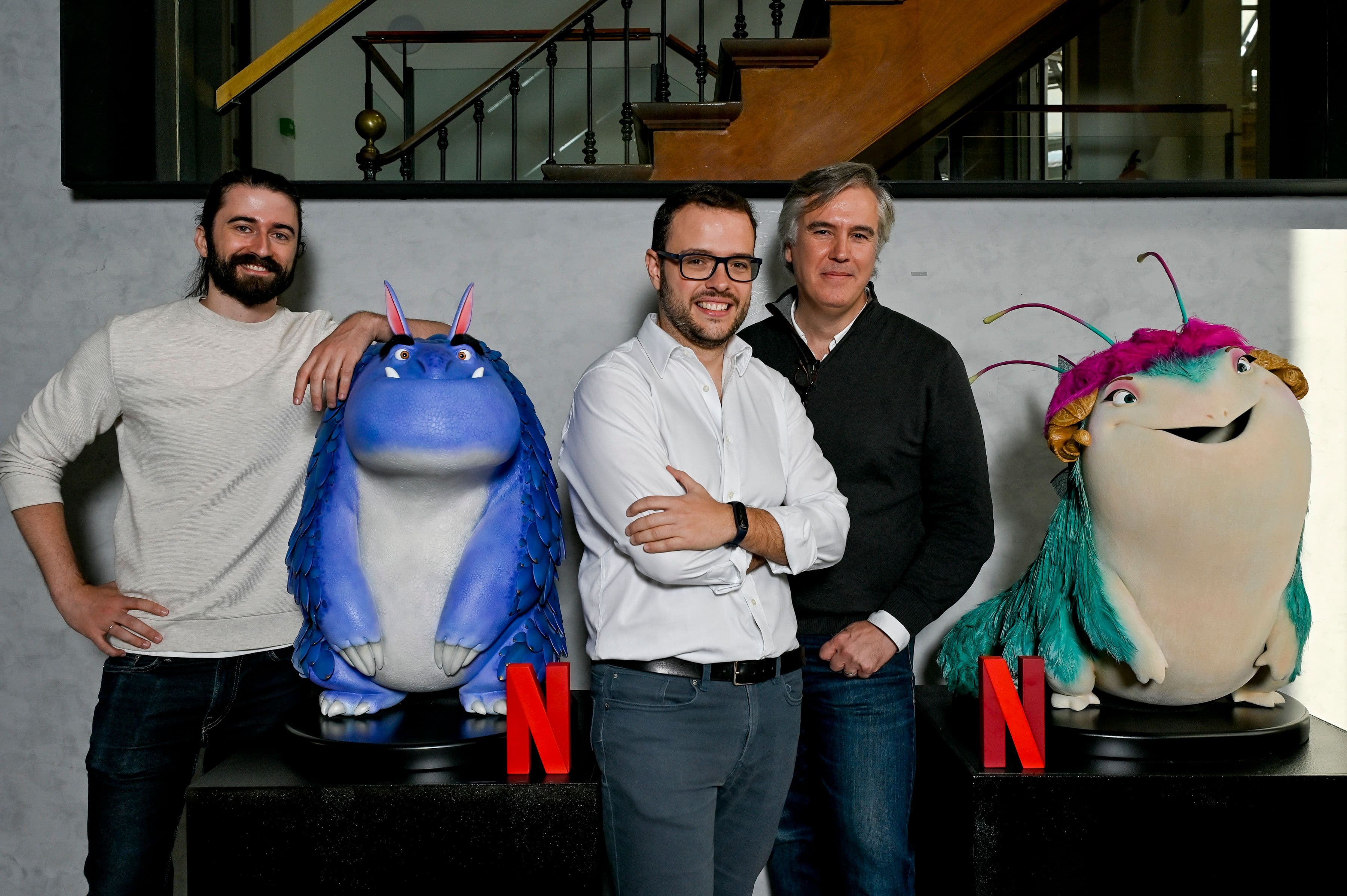 Miguel Pablos Contreras, Guillermo Ramírez y Álvaro Figuero Espadas, de Skydance