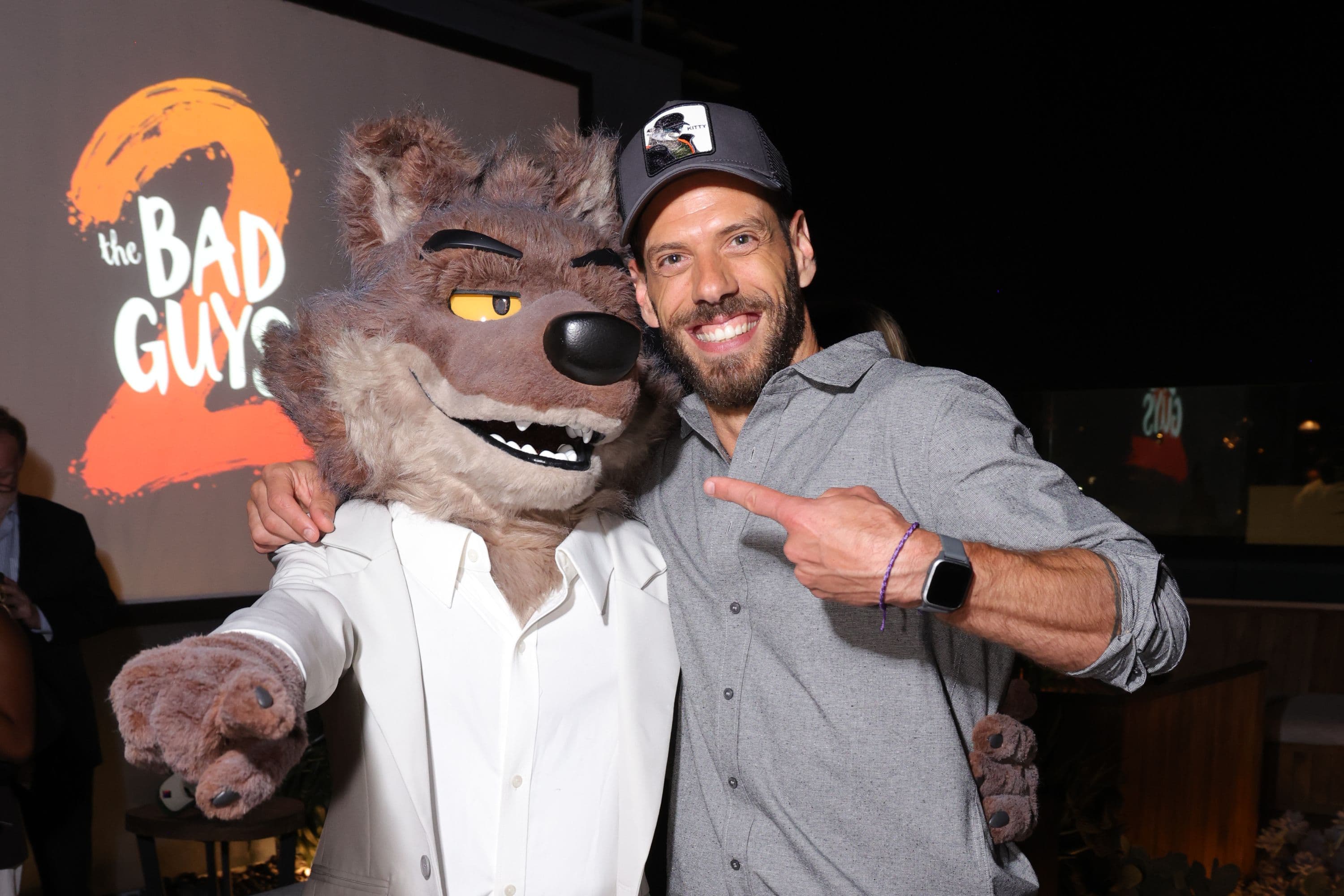 El director Pierre Perifel en la presentación de 'Los tipos malos 2' en Los Angeles