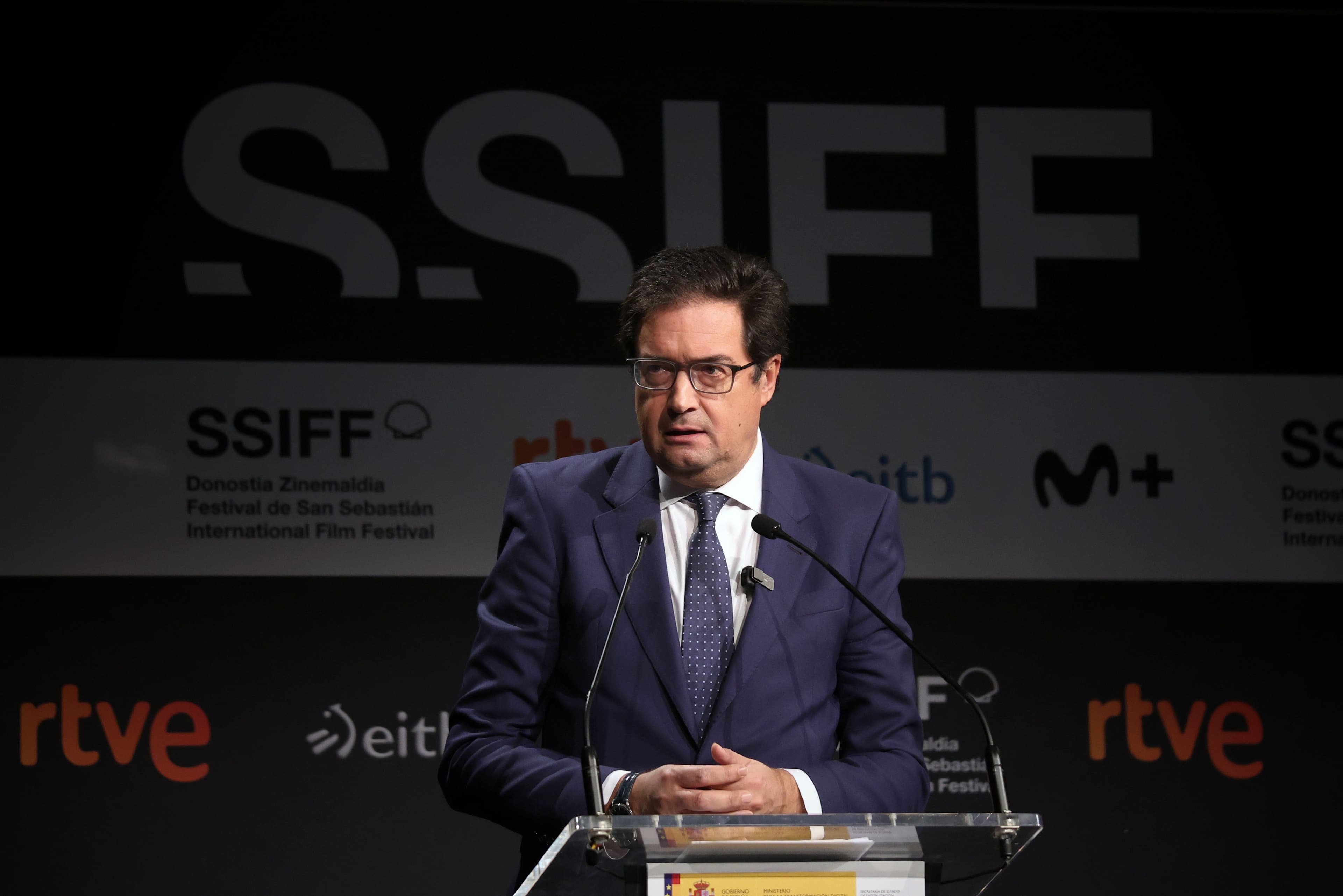 Óscar López, ministro para la Transformación Digital y de la Función Pública de España, en San Sebastián