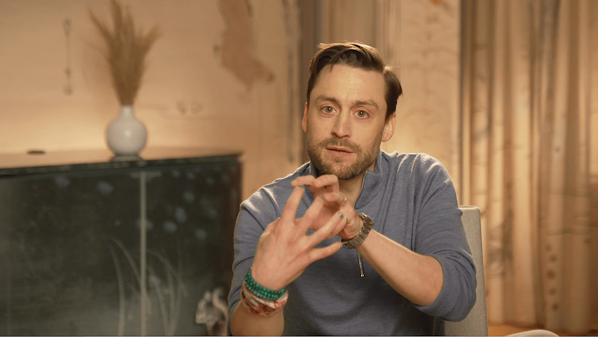El actor Kieran Culkin, durante su entrevista con Kinótico para promocionar la cuarta temporada de 'Succession'