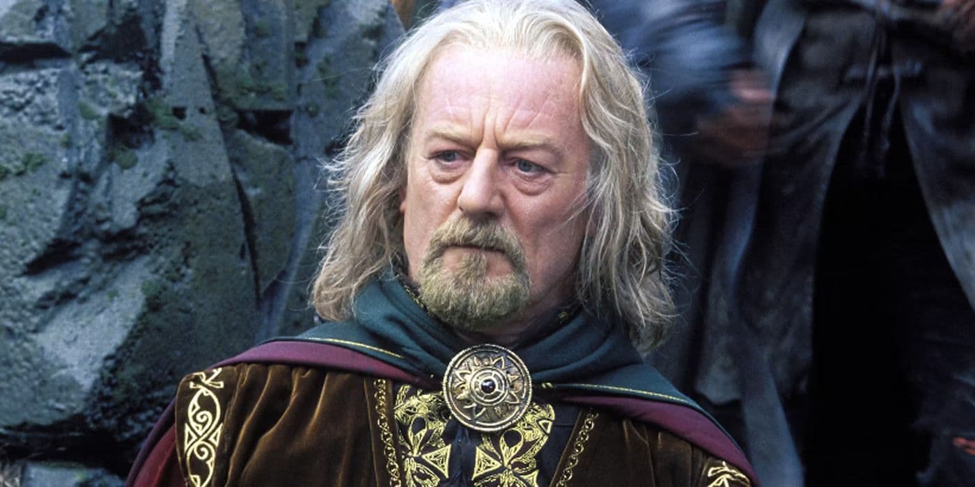 Fotograma de la trilogía de 'El señor de los anillos', con Bernard Hill como el rey Théoden