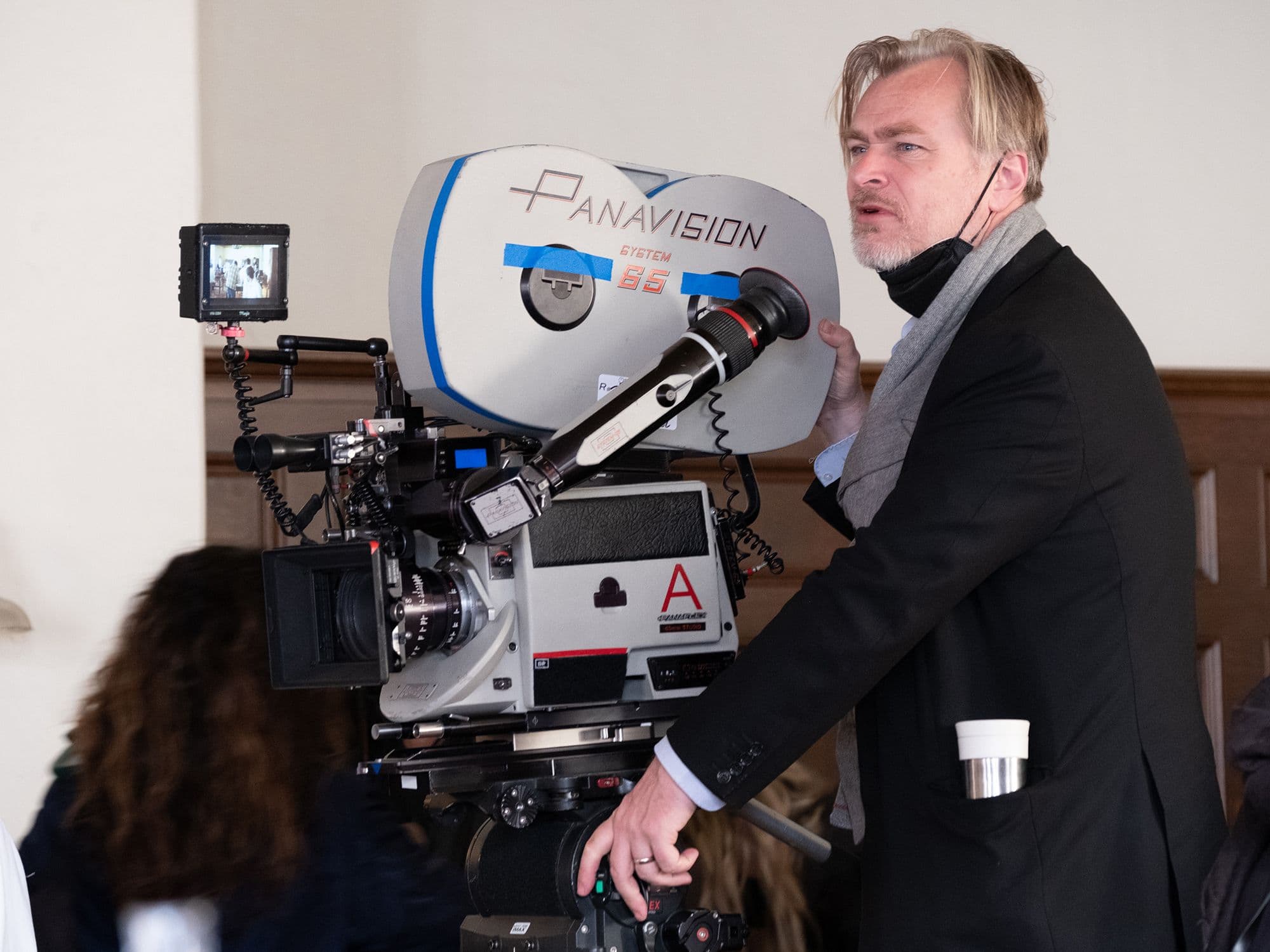 Christopher Nolan durante el rodaje de 'Oppenheimer'