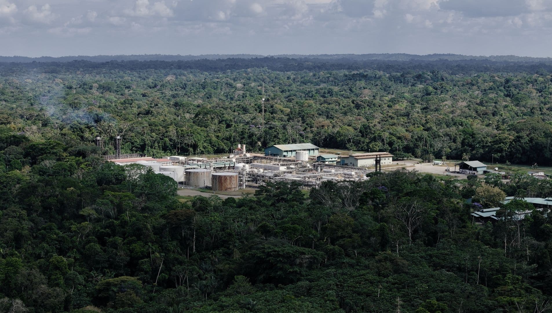 Imagen de la petrolera tomada con el dron