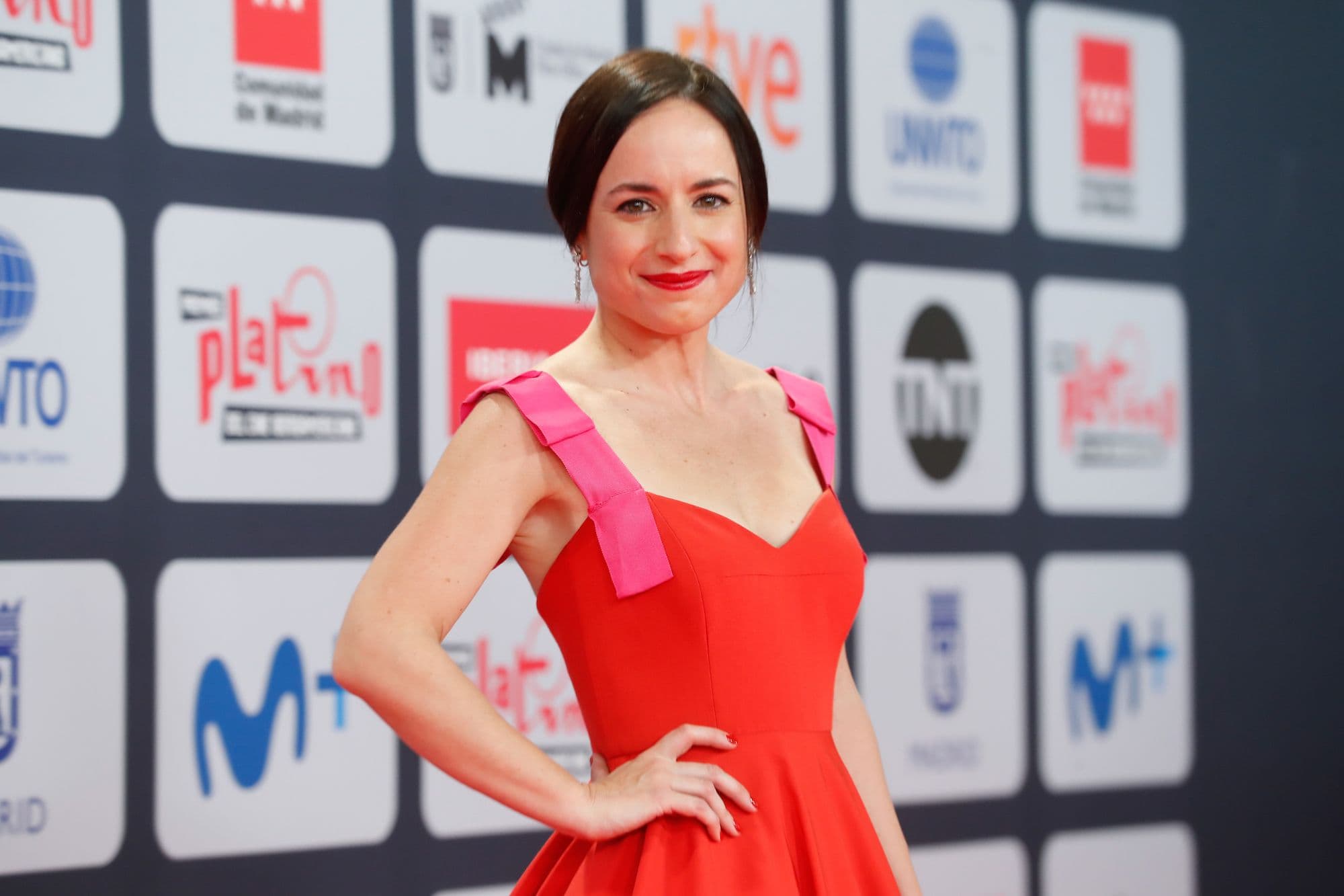Maite Alberdi en los Premios Platino celebrados en Madrid en 2021
