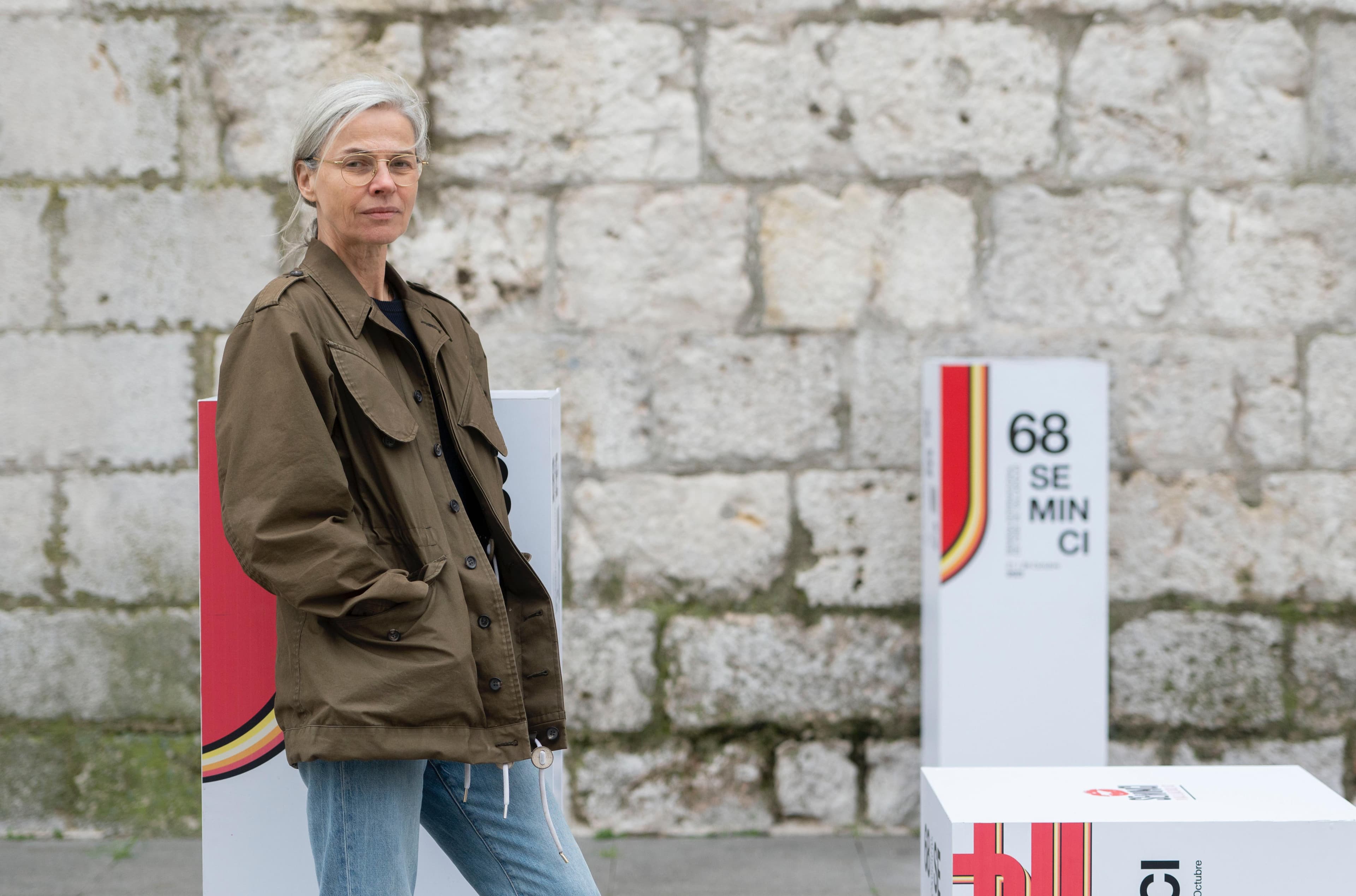 Angela Schanelec en la presentación de 'Música' en la Seminci 2023