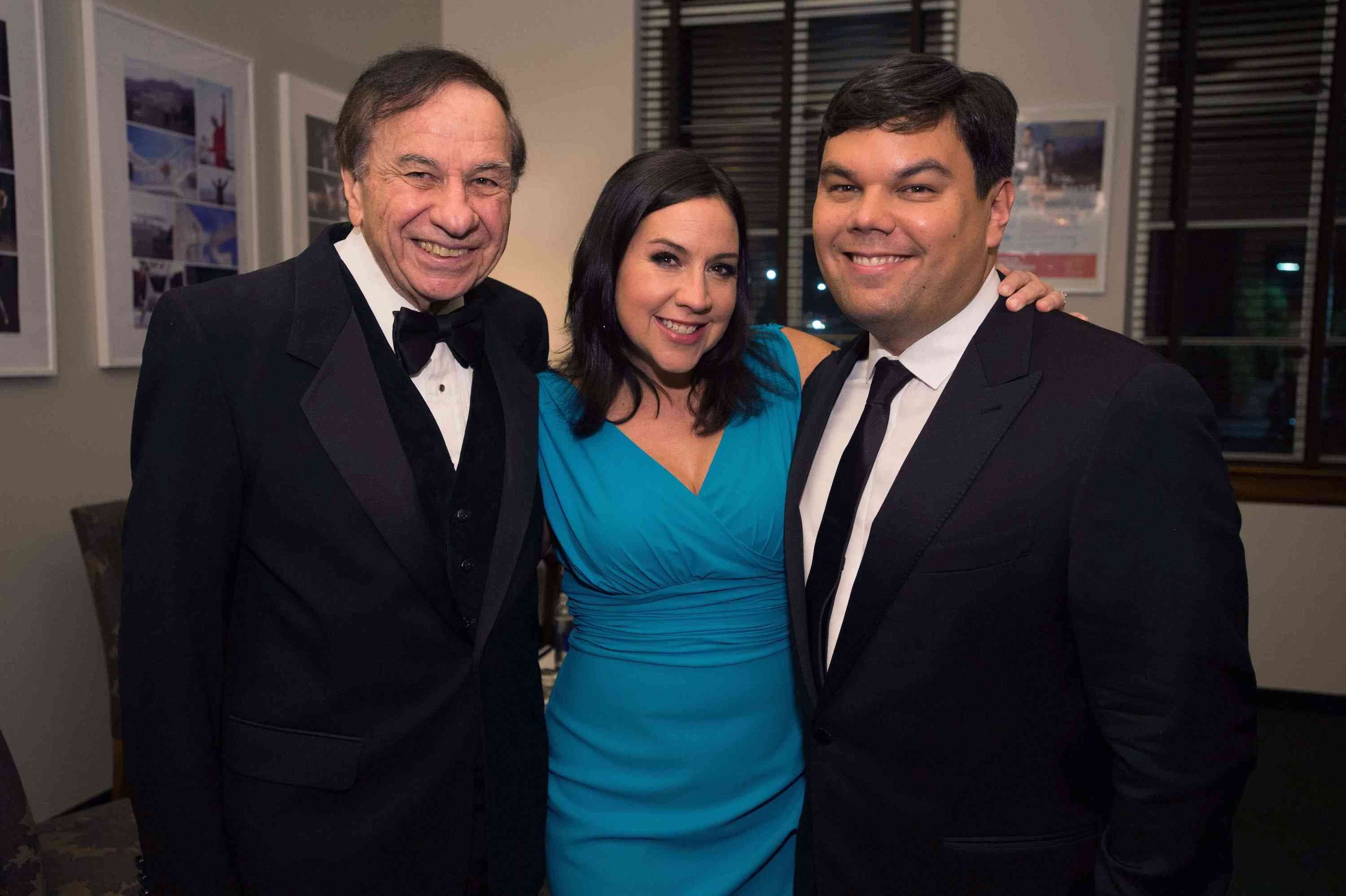 Los compositores Richard M. Sherman, Kristen Anderson López y Robert López, en una imagen de archivo
