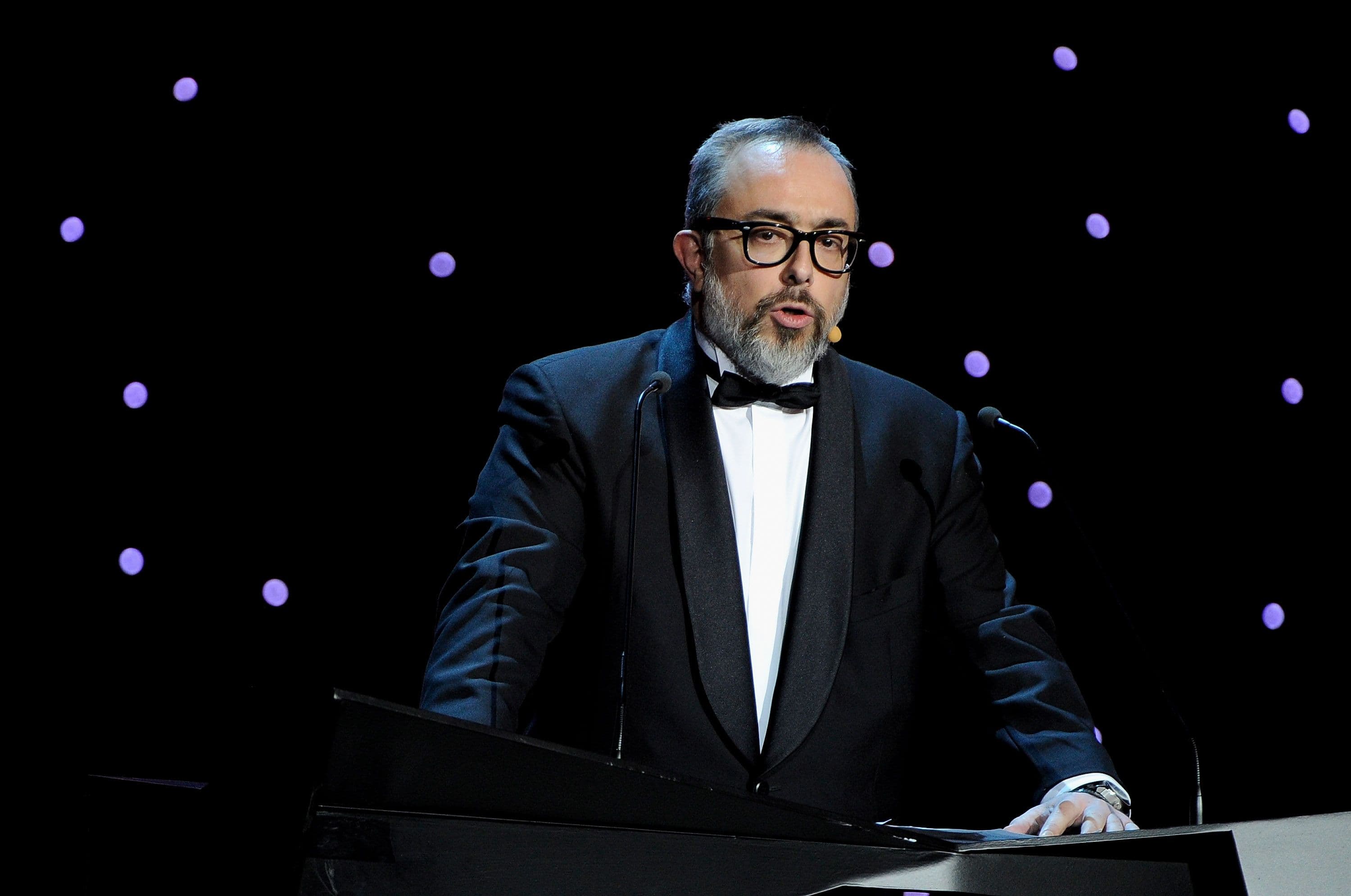 El director Álex De la Iglesia durante la gala de los Premios Goya en Madrid, en febrero de 2011