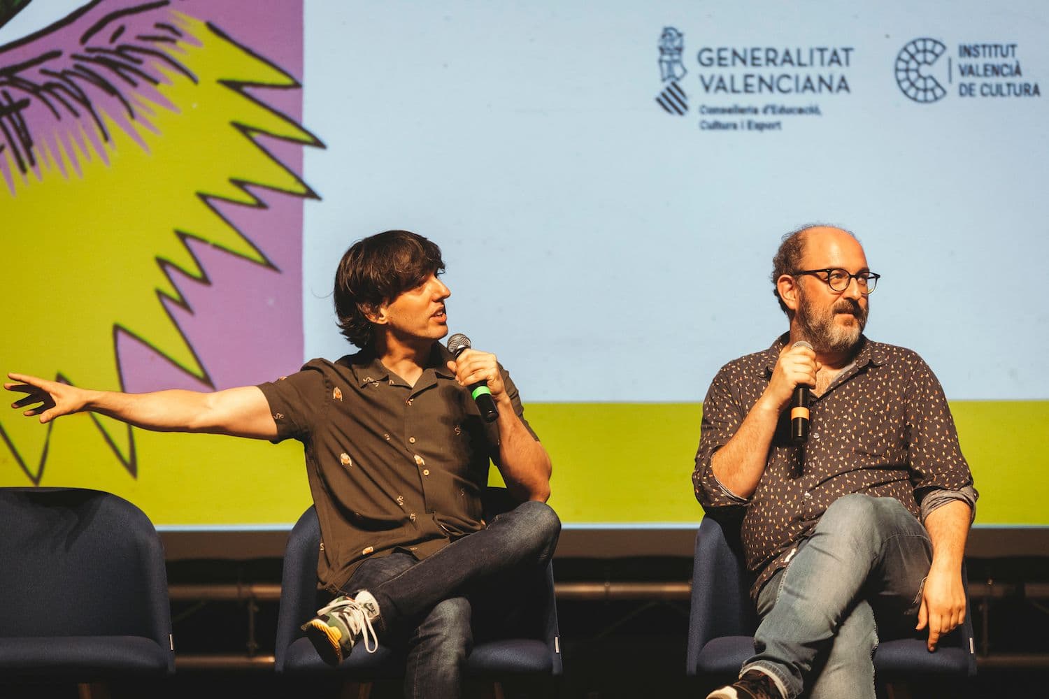 Diego San José y Borja Cobeaga visitaron el Cinema Jove como parte de su Turra Tour 2023