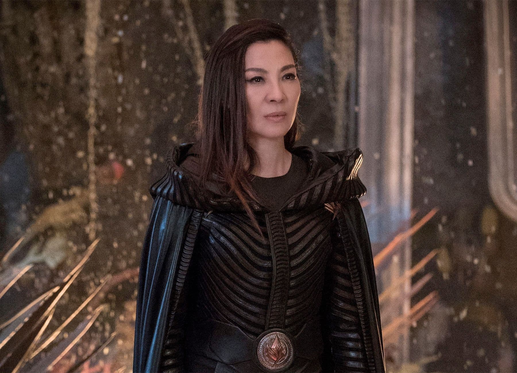 Michelle Yeoh como la Emperadora Philippa Georgiou en un capítulo de la serie de Star Trek 'Discovery'