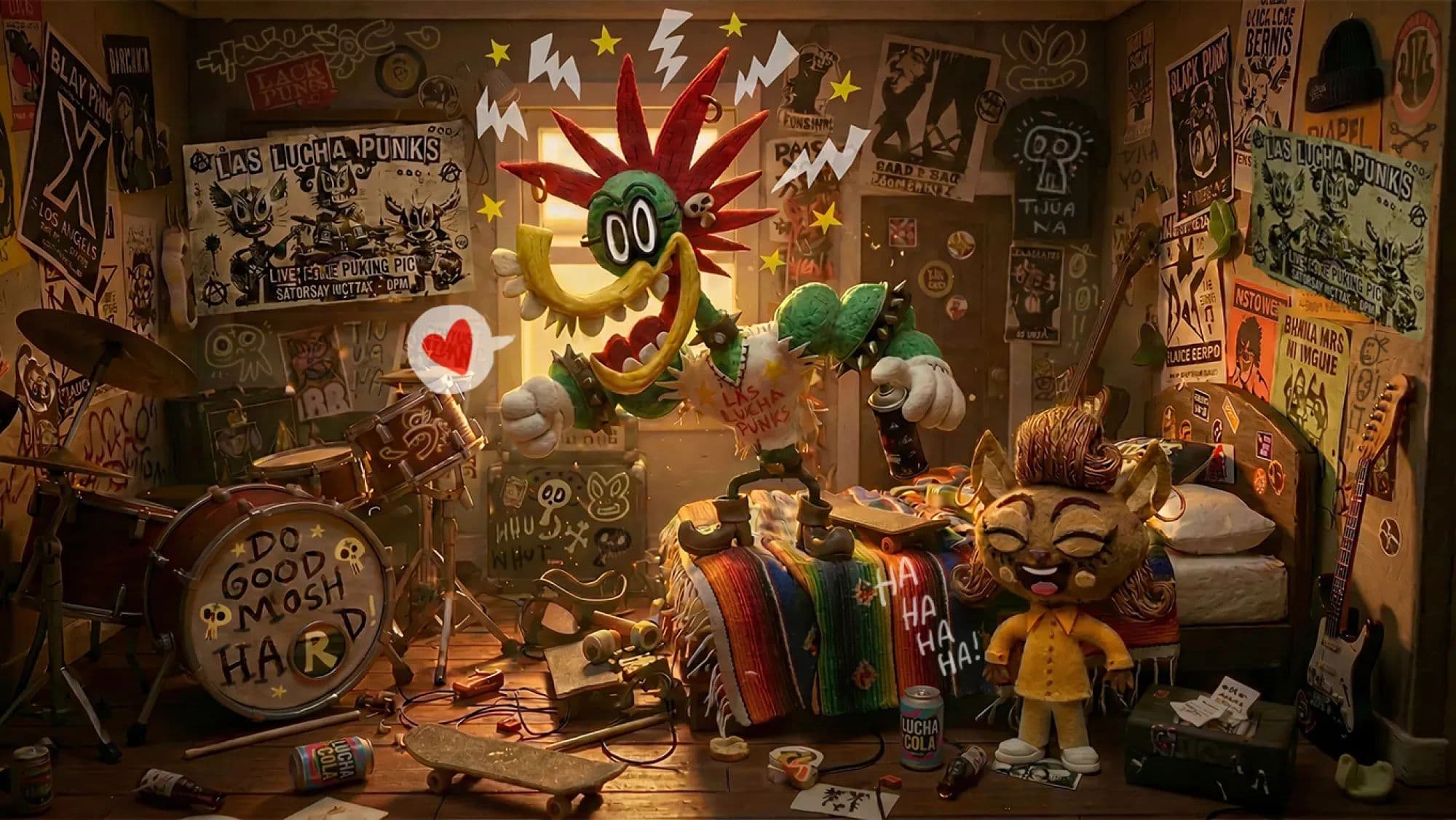 Fotograma de la serie 'Punky Duck' que sería dirigida por el director mexicano Jorge R. Gutiérrez para Amazon MGM Studio