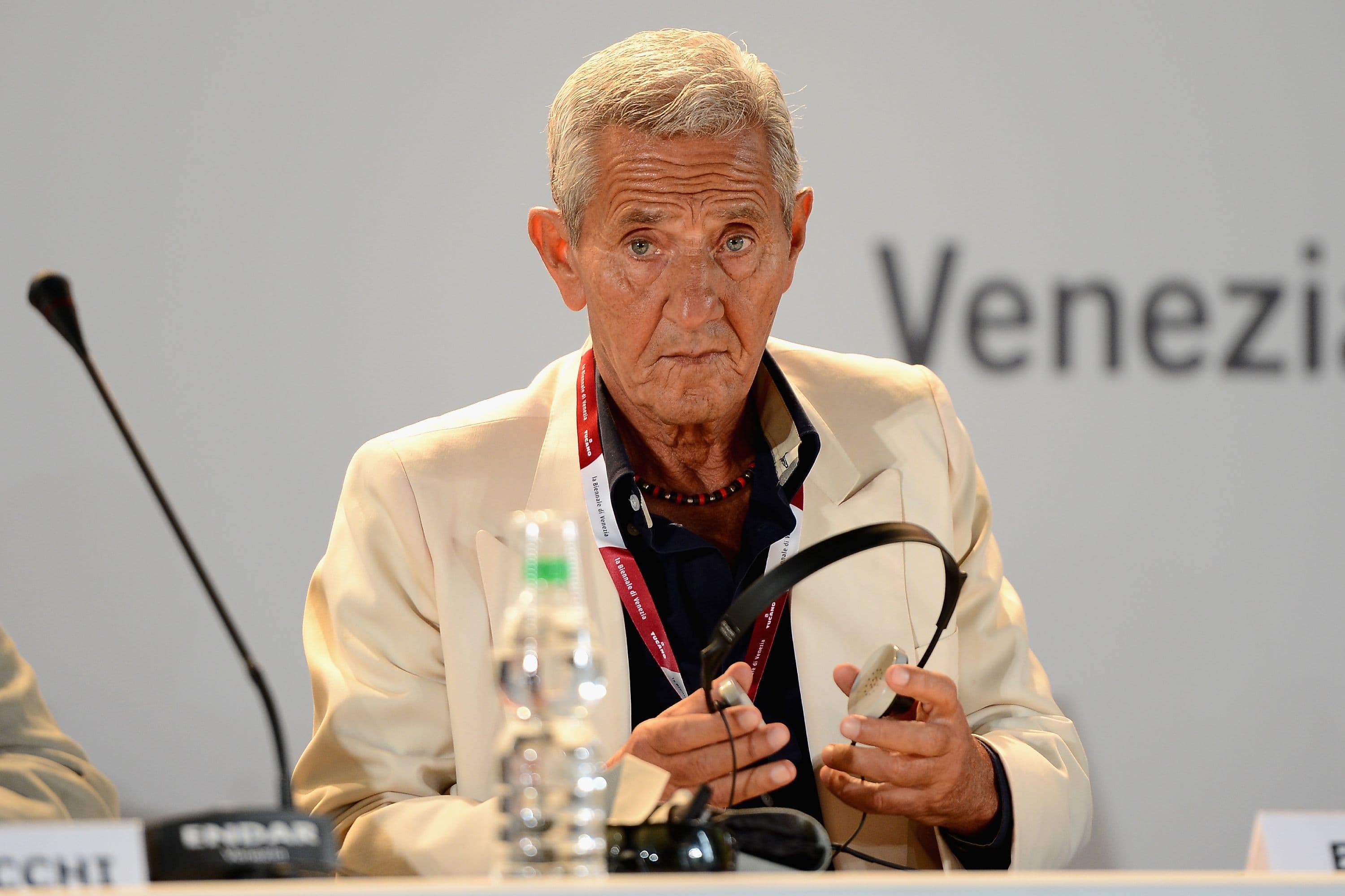 Enzo Staiola durante la rueda de prensa de 'Non Eravamo Solo... Ladri Di Biciclette' en el 70 Festival de Venecia