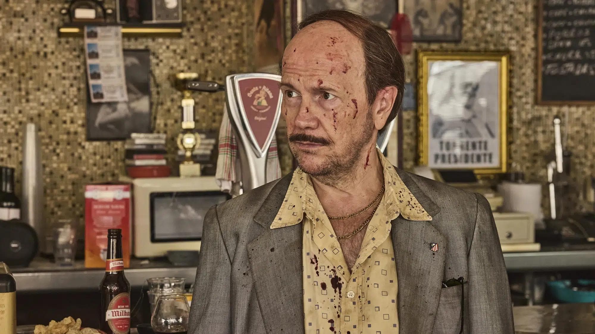 El actor y director Santiago Segura durante el rodaje de 'Torrente Presidente'
