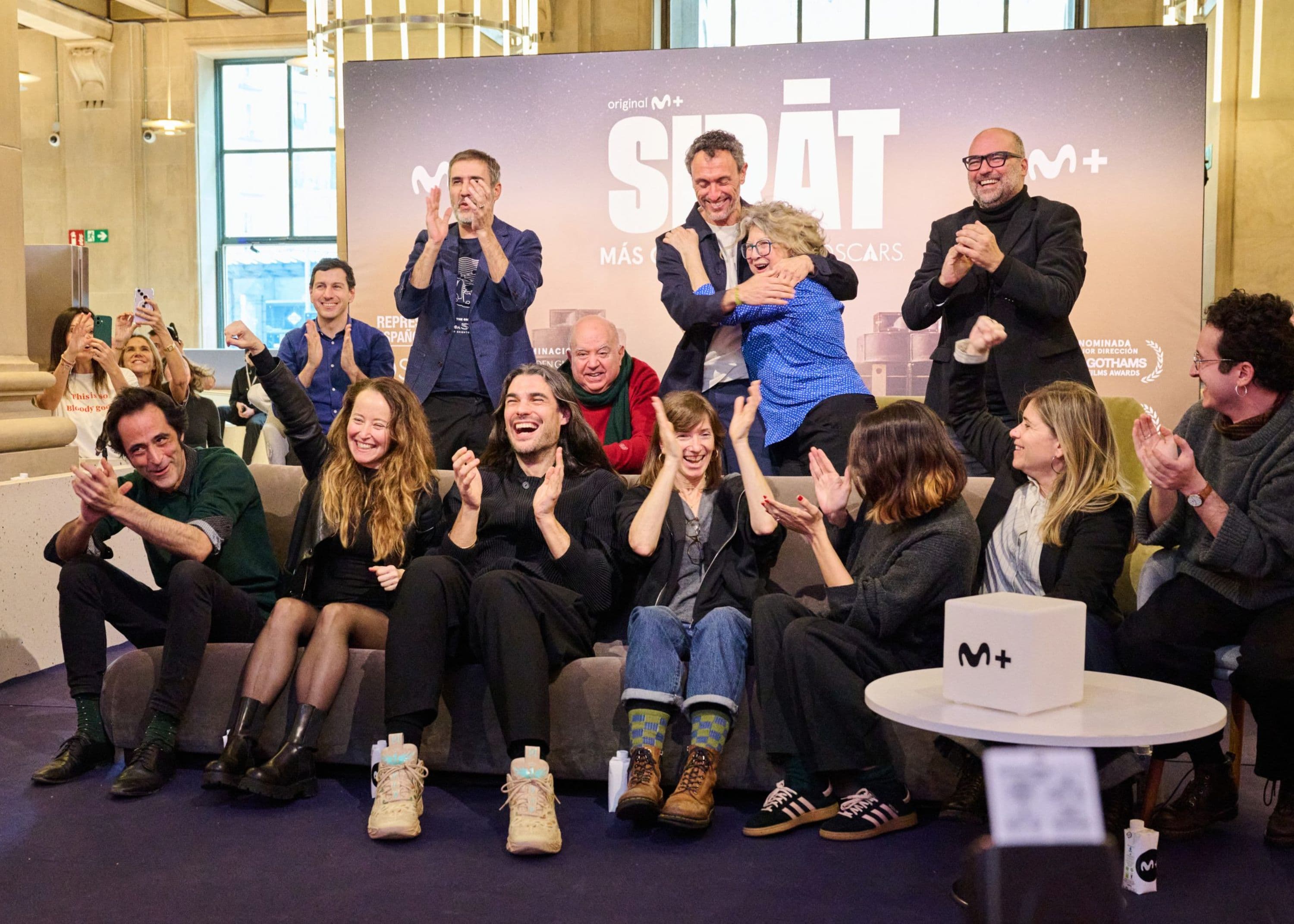 El equipo de 'Sirat' celebra sus dos nominaciones a los Oscar, Mejor Película internacional y Mejor Sonido, en un evento celebrado en Madrid