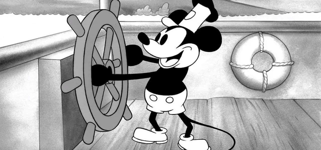 e 'Steamboat Willie', la versión de 1928 de Mickey Mouse que ha pasado a dominio público en 2024