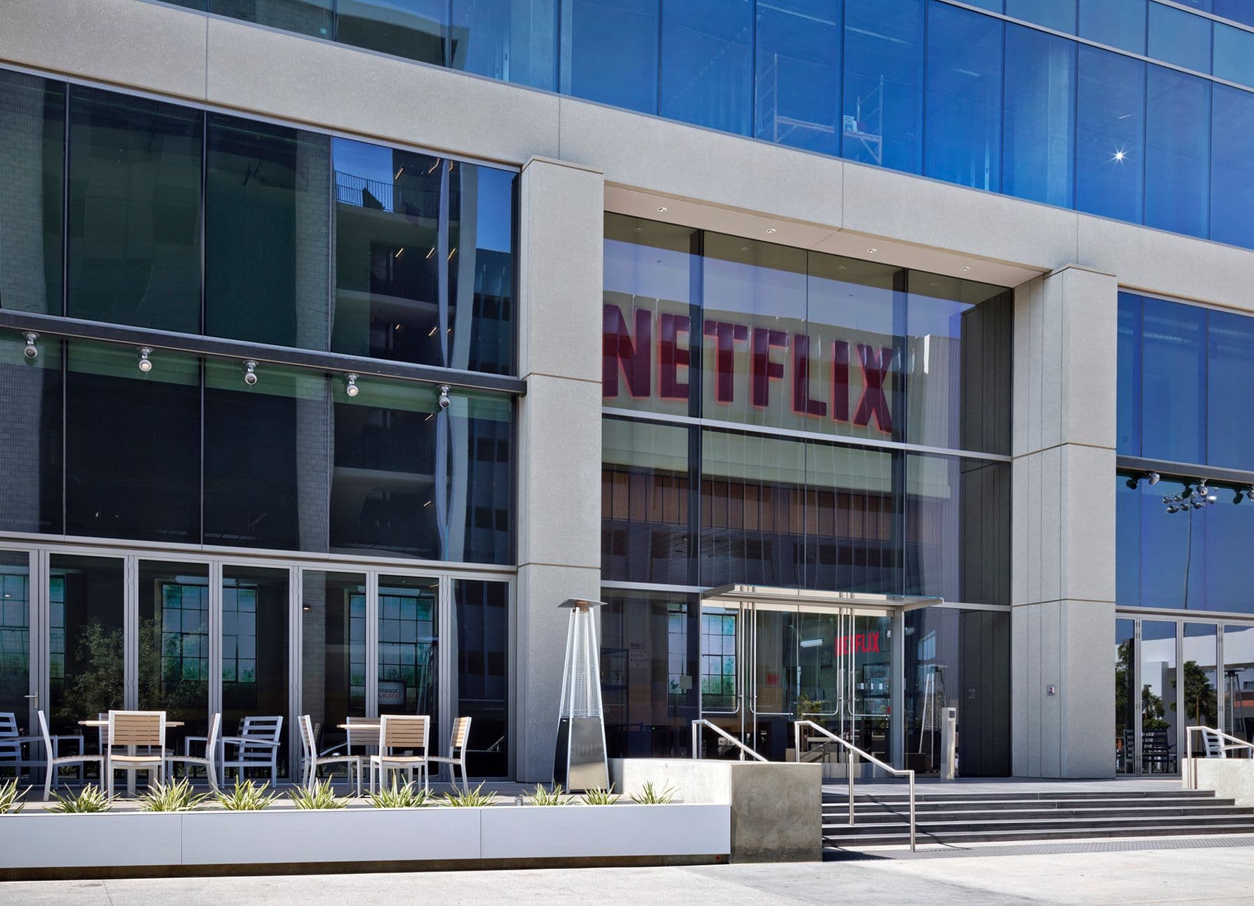 Fotografía de las oficinas centrales de Netflix en Los Ángeles