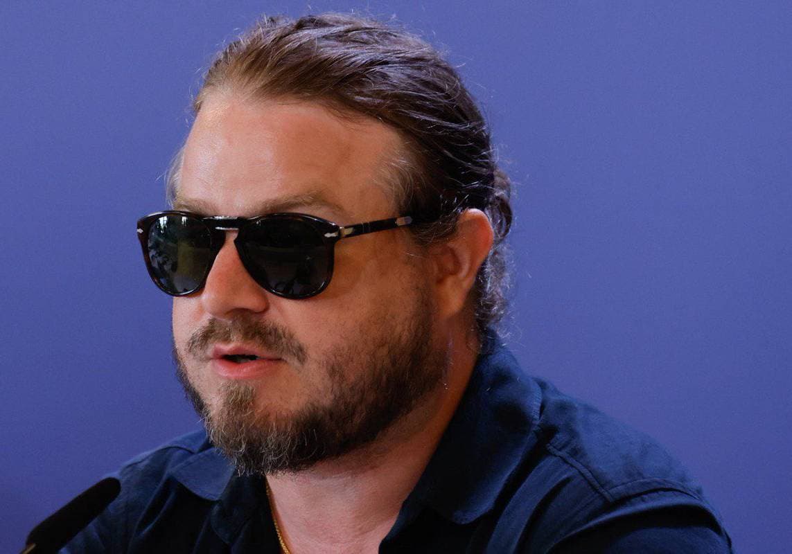 El director, guionista y actor Brady Corbet en la rueda de prensa de 'The brutalist' en el Festival de Venecia
