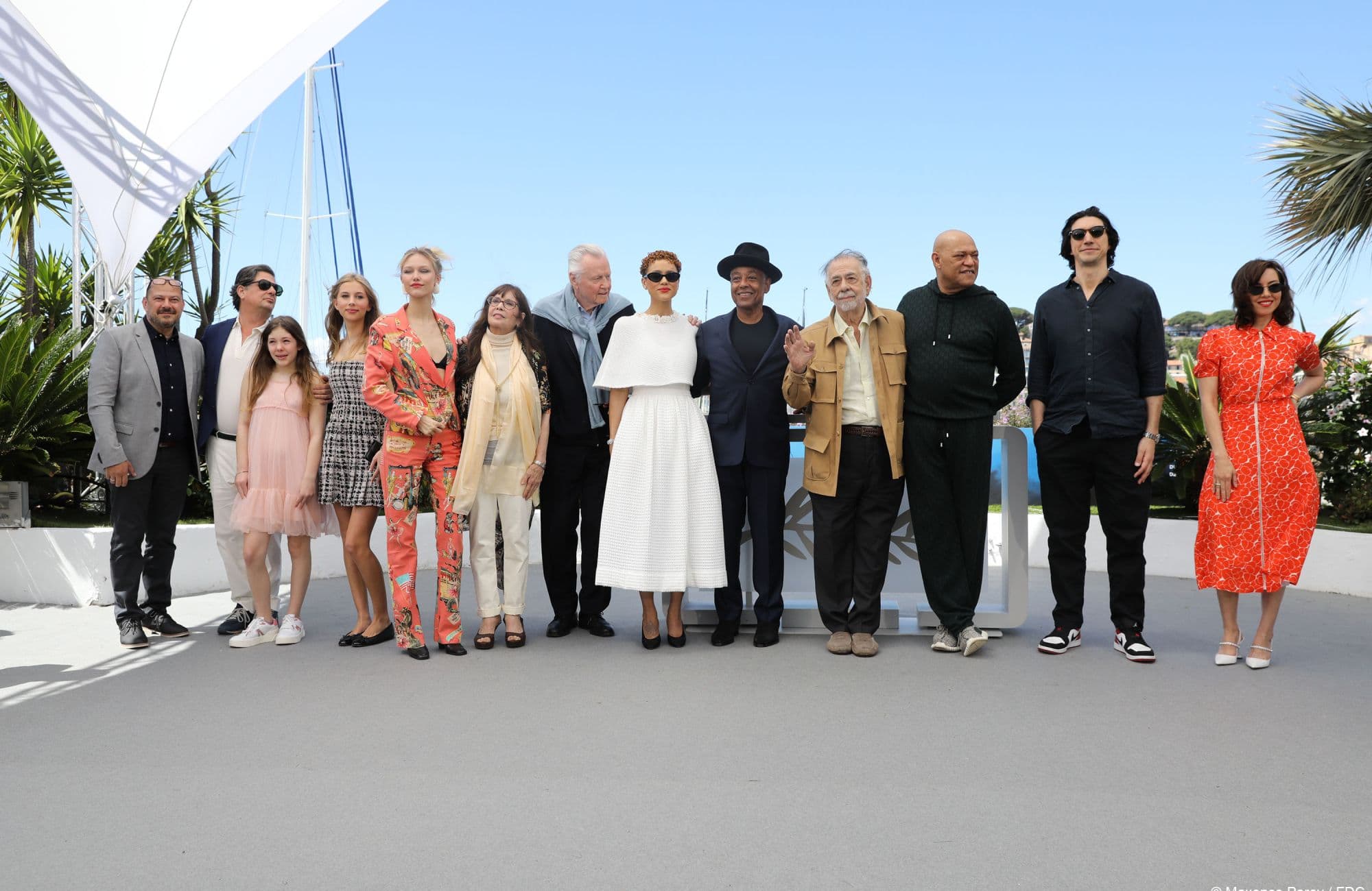 Posado en el Festival de Cannes del equipo de 'Megalopolis', con el director Francis Ford Coppola al frente