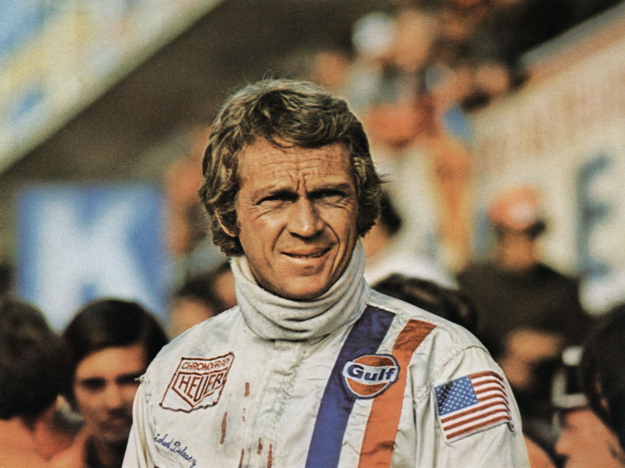 Imagen del actor Steve McQueen durante su participación en Le Mans en 1971