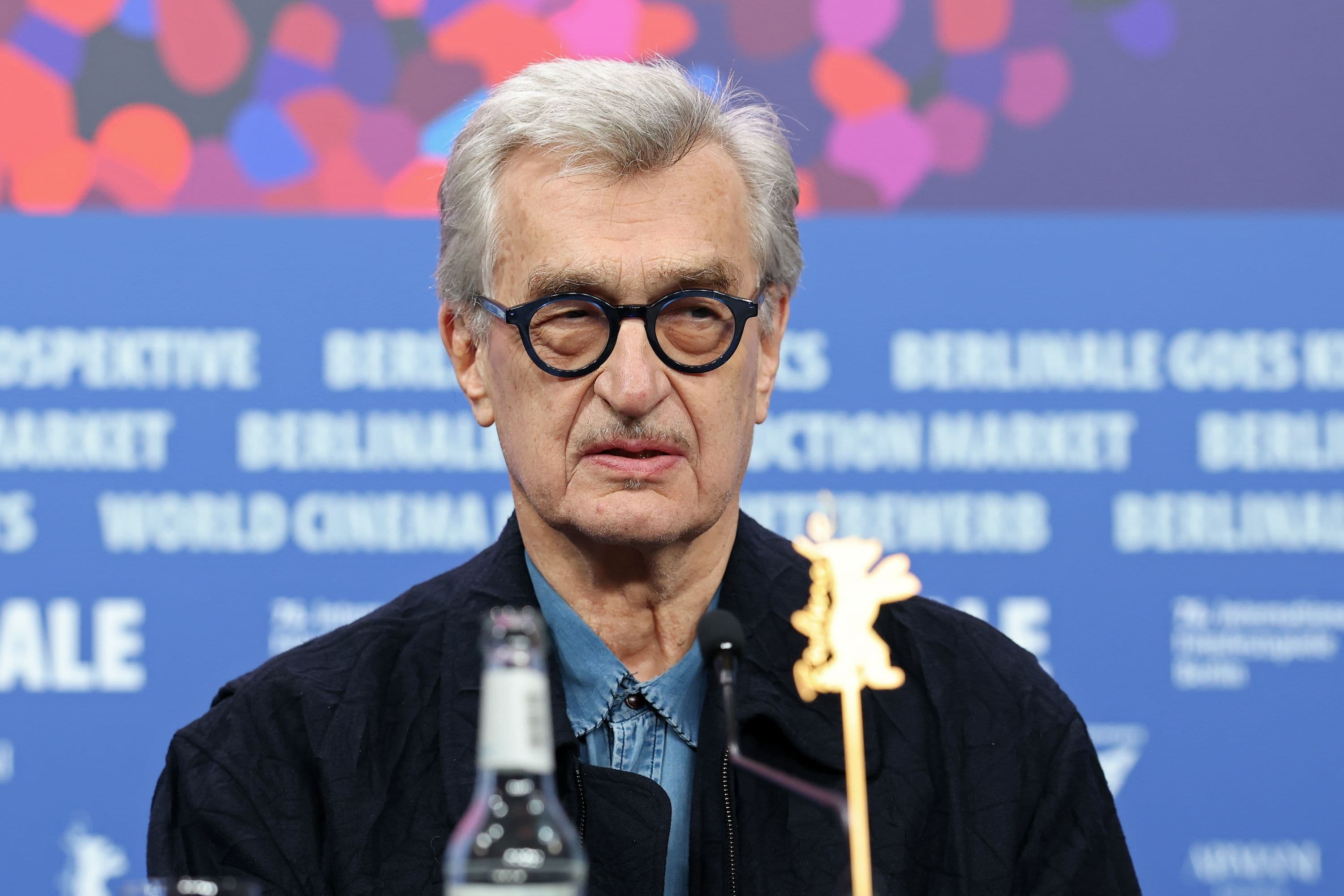 El director alemán Wim Wenders, durante la rueda de prensa inaugural de la Berlinale 2026