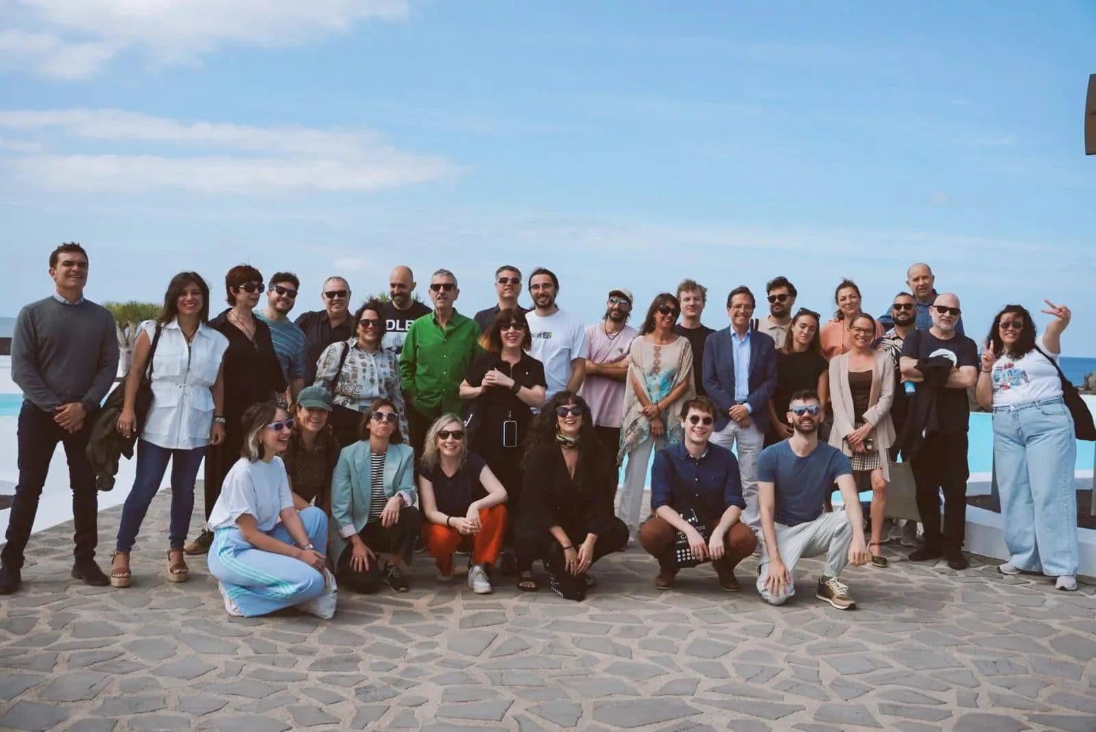 Foto de grupo de la presentación de la nueva edición de IsLABentura en Lanzarote
