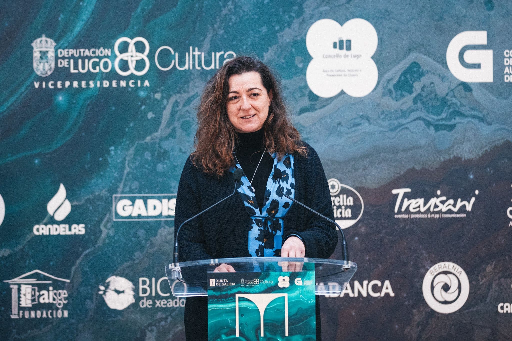 Lucía Veiga, Presidenta de la Academia Galega do Audiovisual, durante el anuncio de las nominaciones de la XXIV edición de los Premios Mestre Mateo