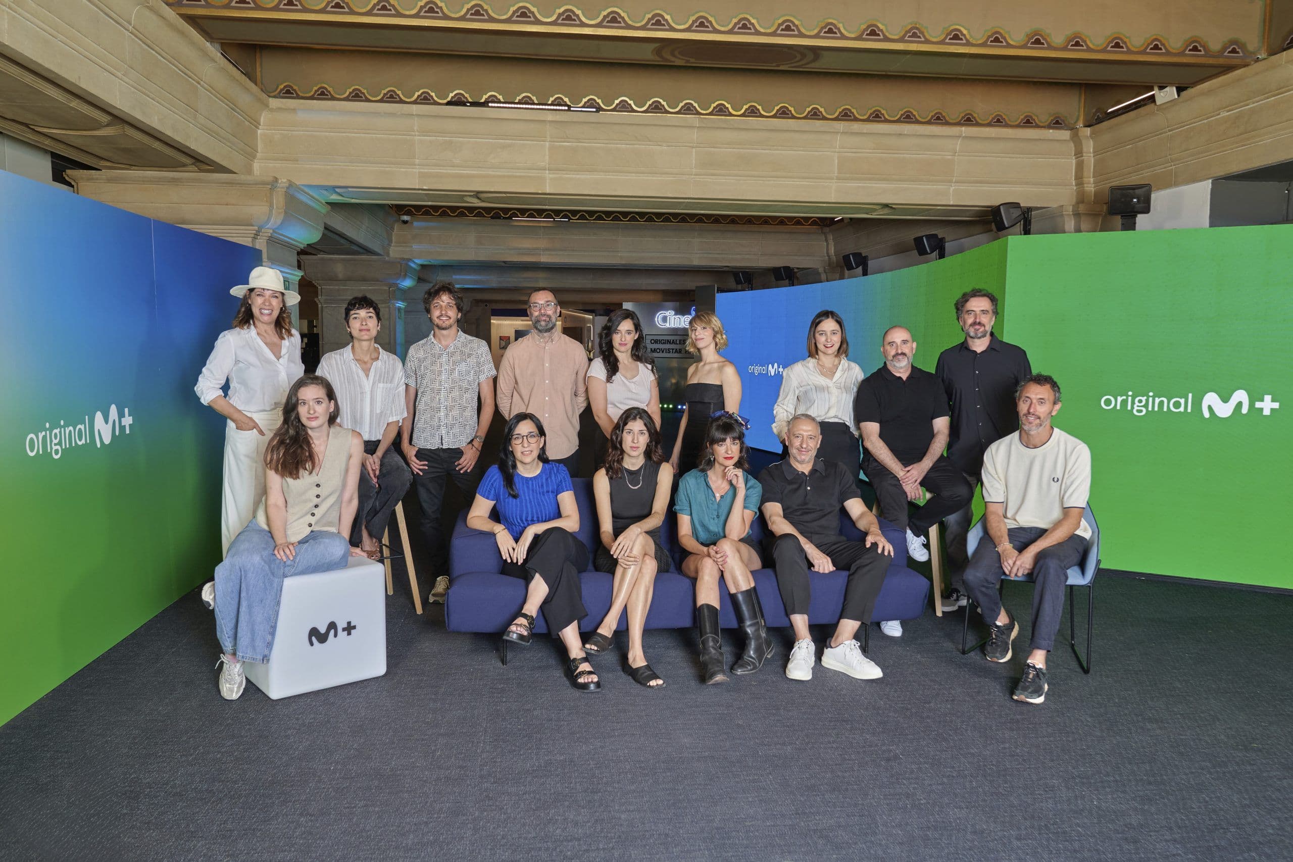 Foto de familia de la presentación de los contenidos originales de Movistar Plus+