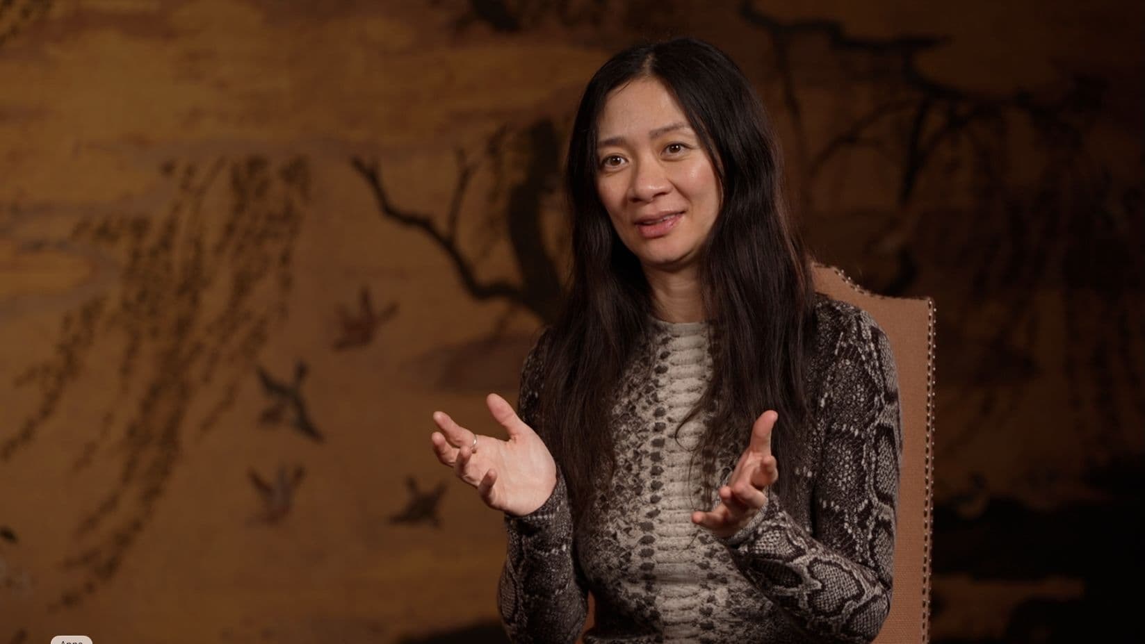 Chloé Zhao, durante su visita a Madrid para presentar 'Hamnet'