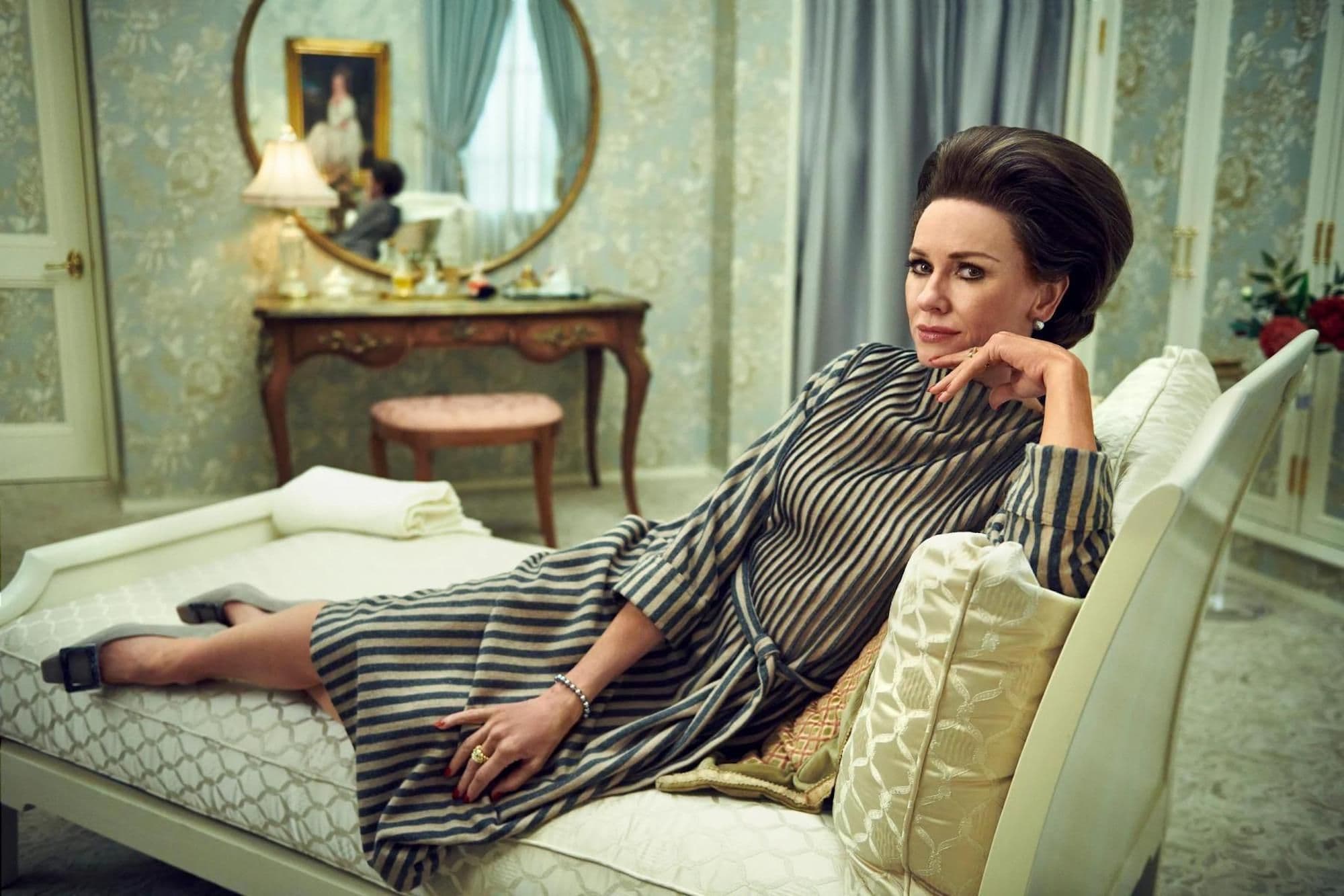 Fotograma de 'Feud: Capote vs. the swans' con Naomi Watts como Bárbara 'Babe' Paley