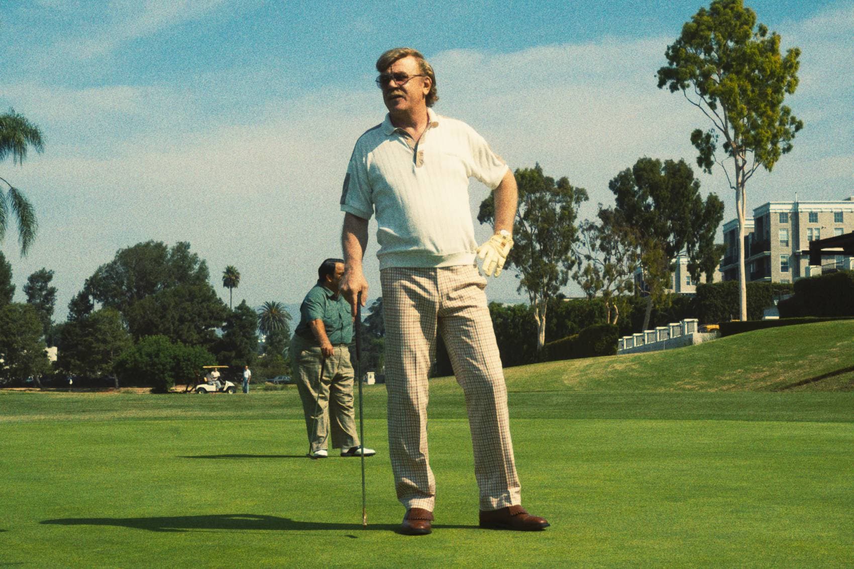John C. Reilly, como Jerry Buss en la serie 'Tiempo de victoria', de HBO.