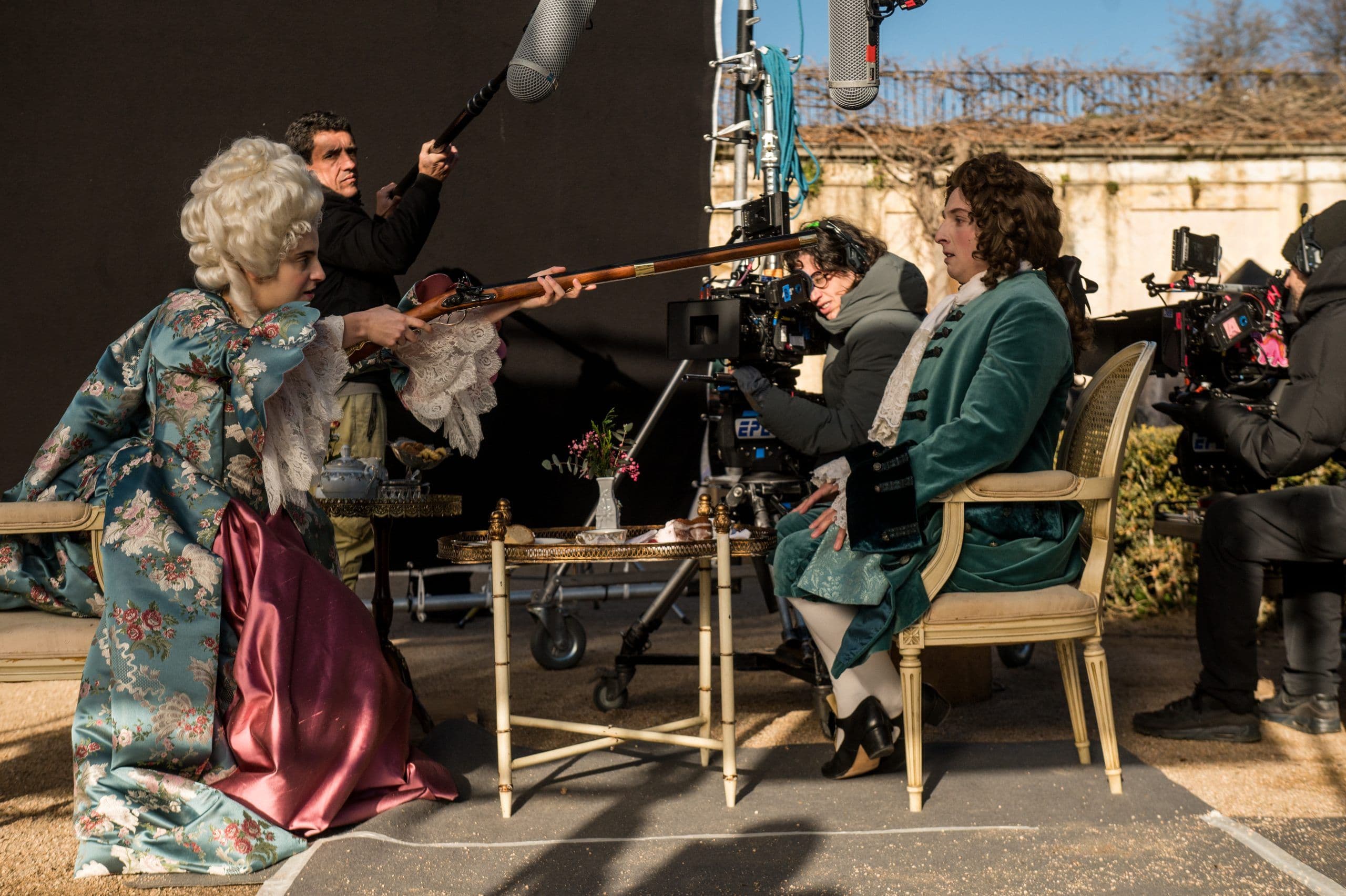 Imagen del rodaje de la serie 'La vida breve', de Movistar Plus